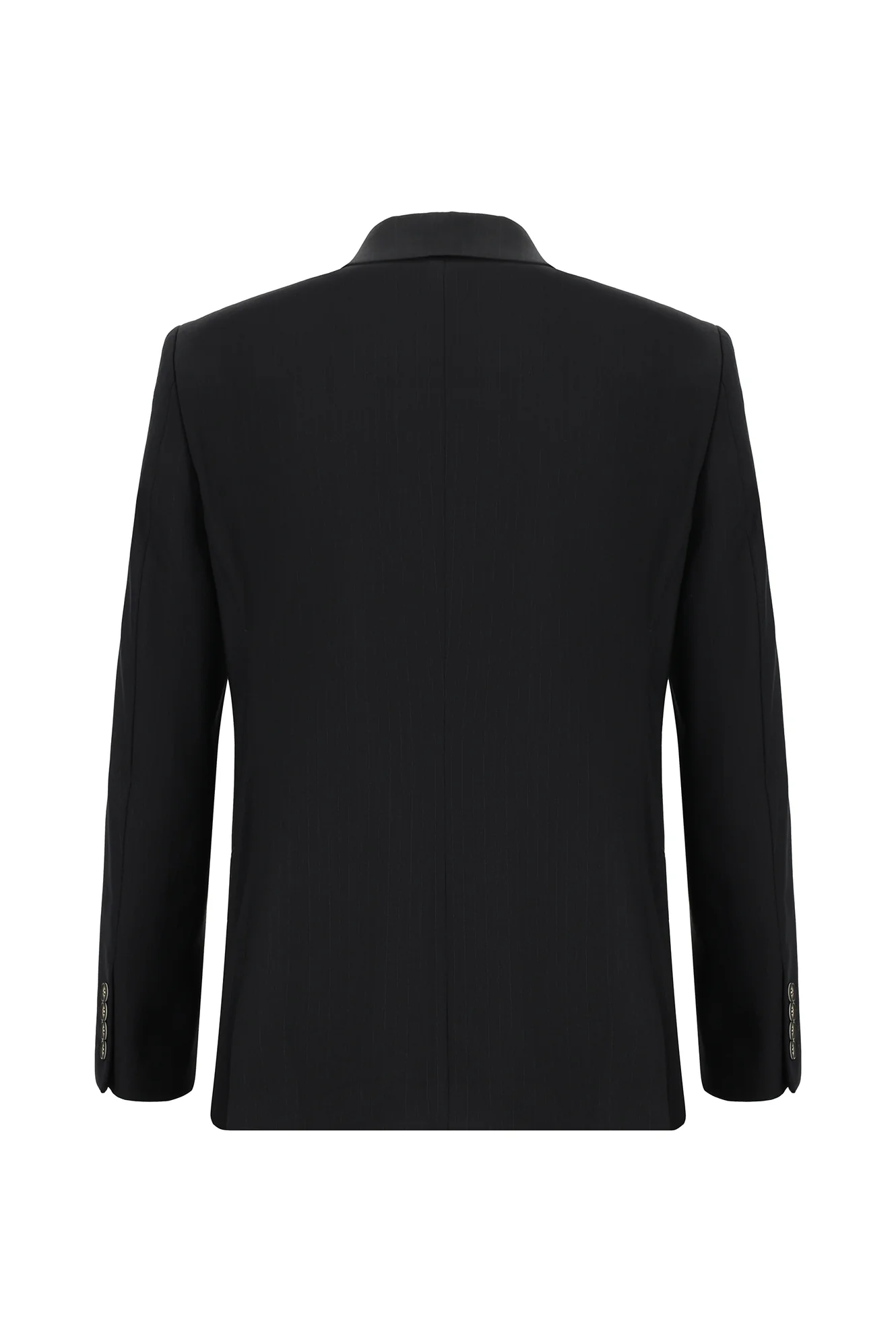 Acı Kahve 7 Drop Slim Fit Dar Kesim Çizgili Kruvaze Takım Elbise - Image 3