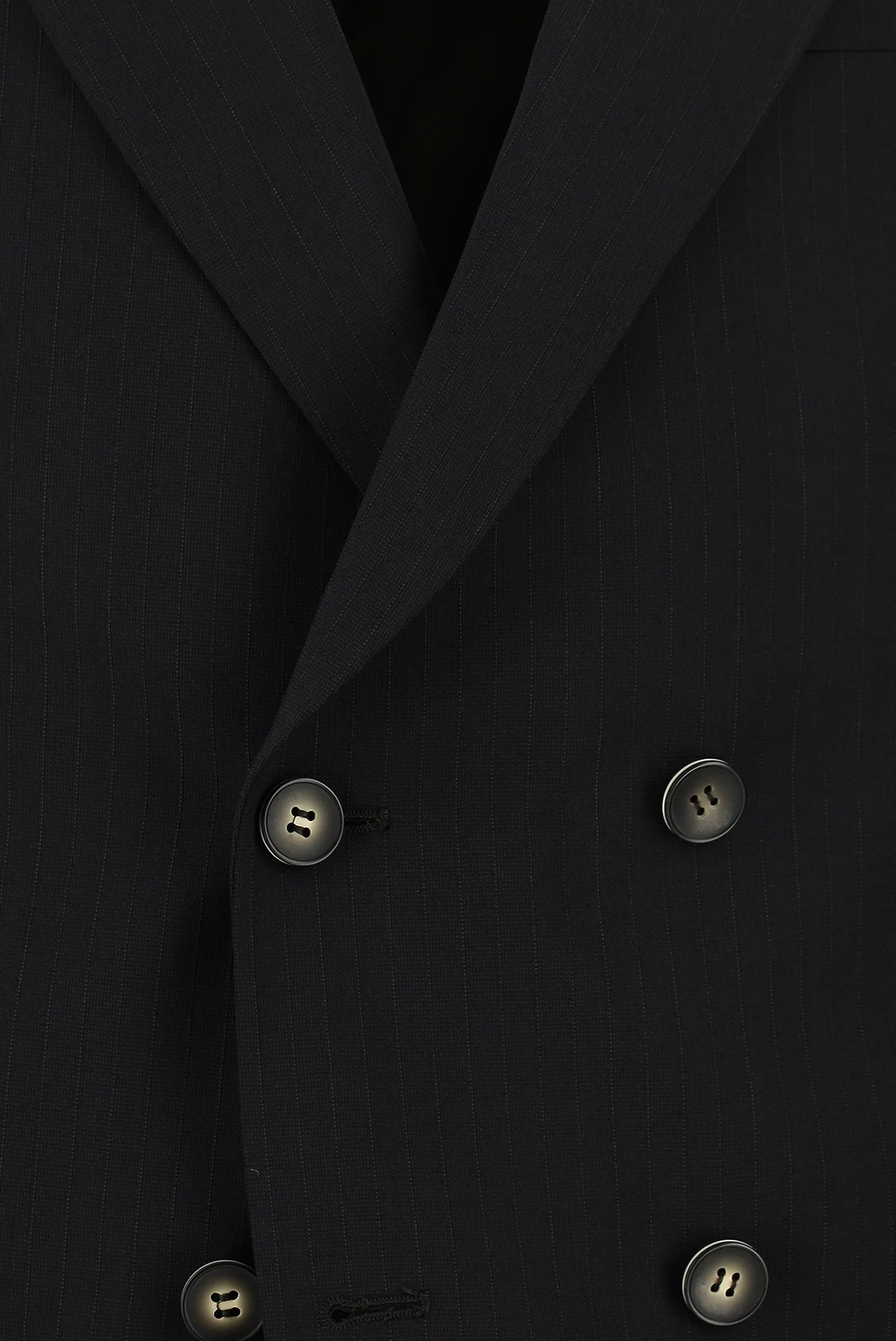 Acı Kahve 7 Drop Slim Fit Dar Kesim Çizgili Kruvaze Takım Elbise - Image 4