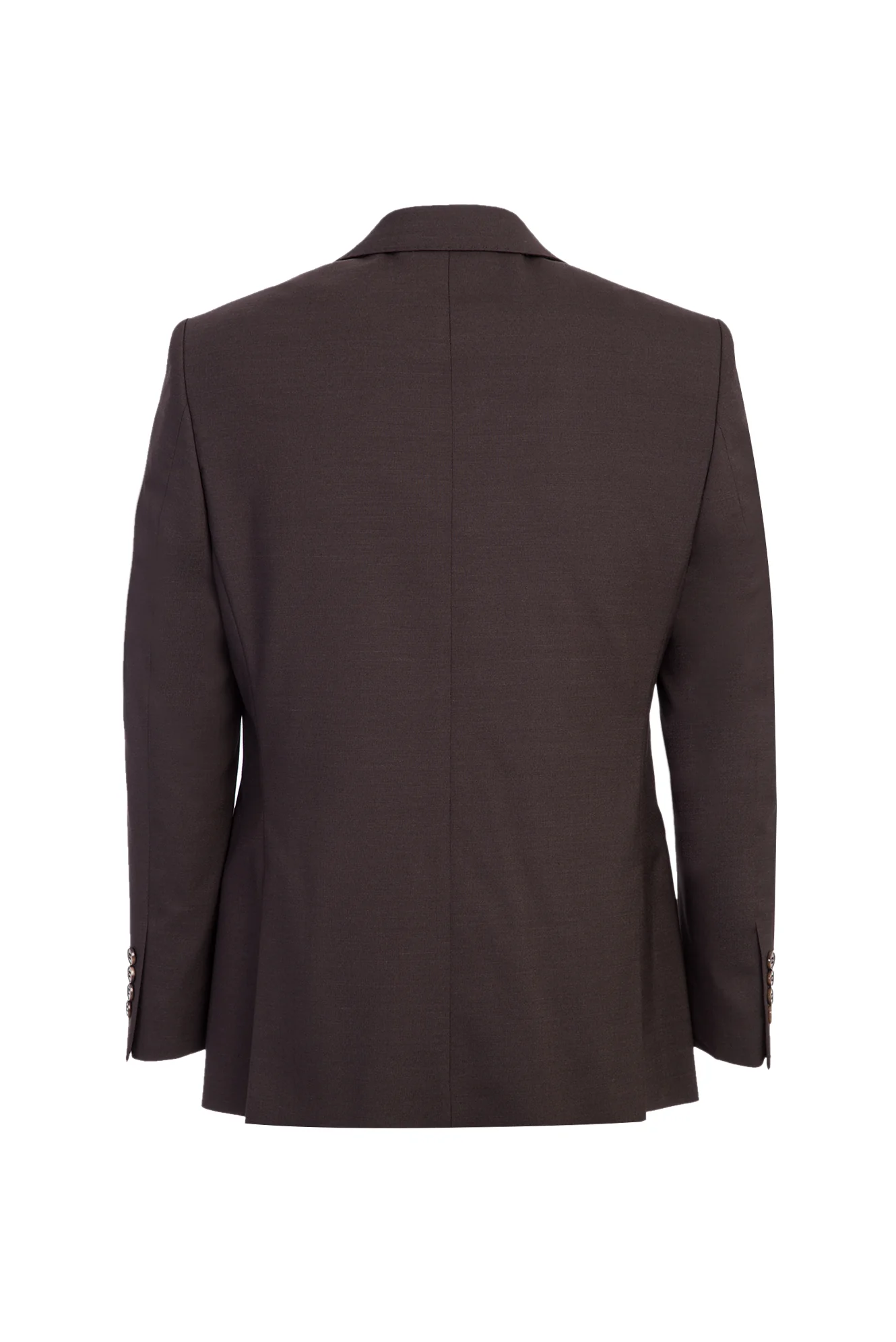 Acı Kahve 4 Drop Relaxed Fit Rahat Kesim Yünlü Desenli Takım Elbise - Image 3