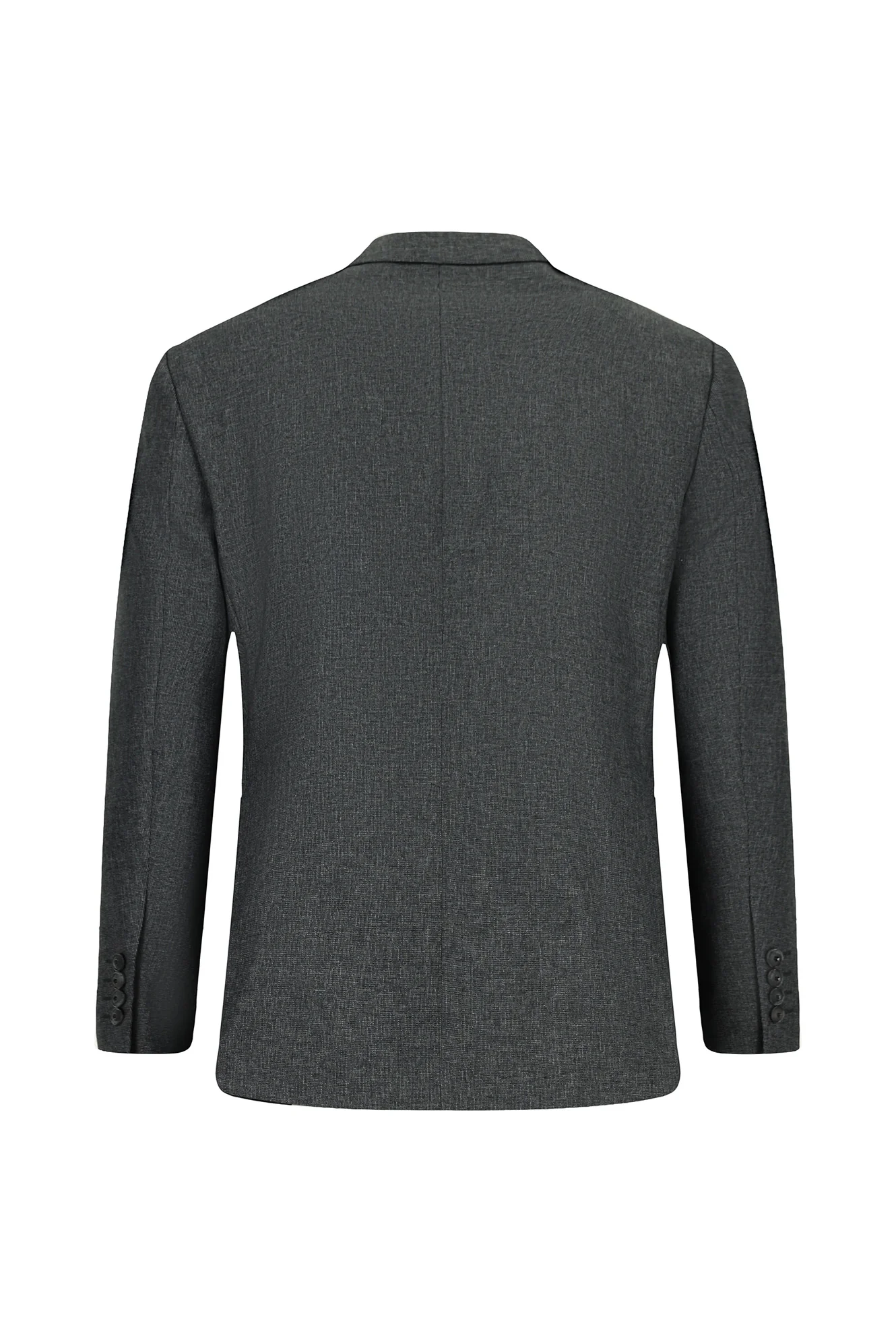 Açık Antrasit 4 Drop Relaxed Fit Rahat Kesim Desenli Çift Pantolonlu Takım Elbise - Image 3