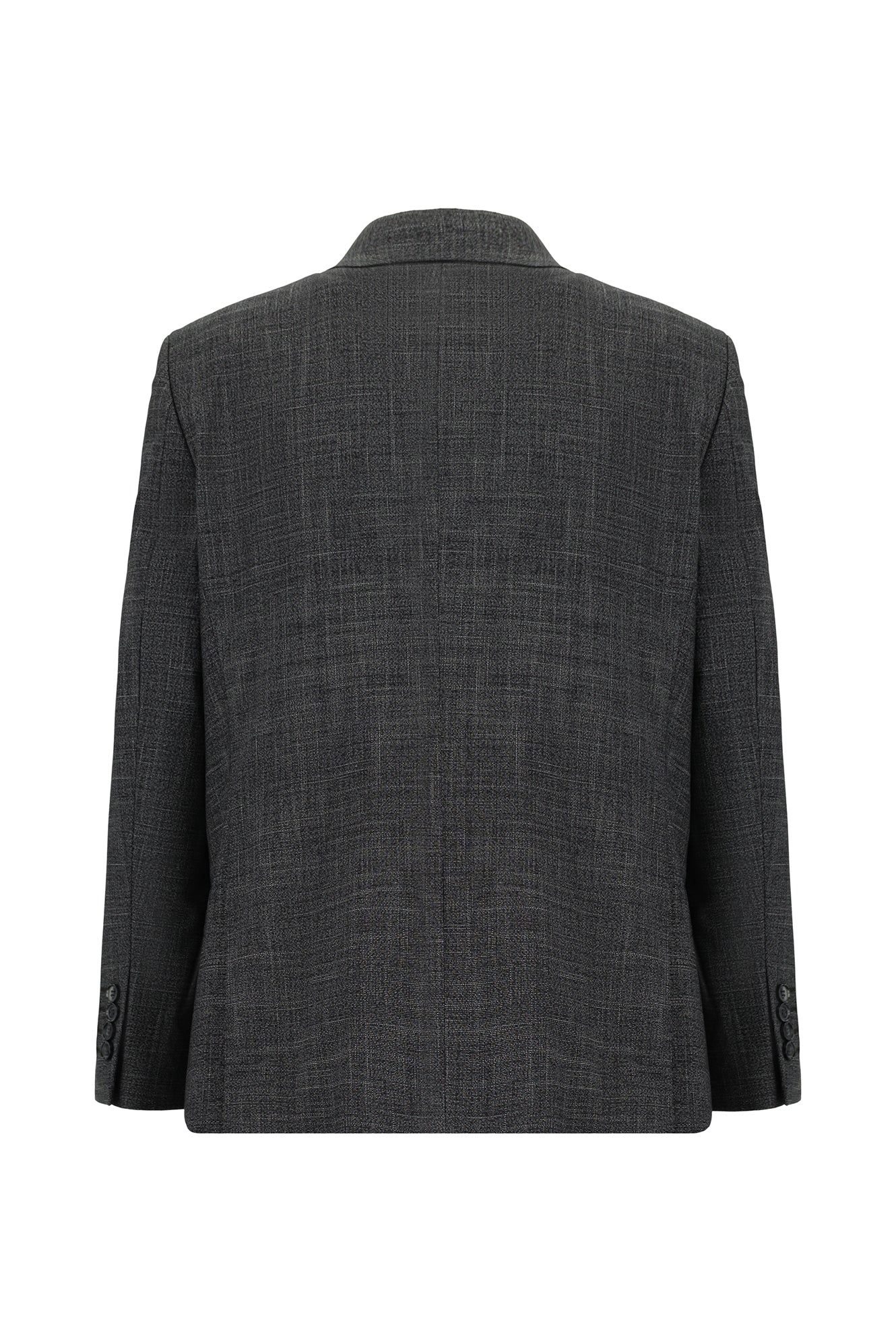 Açık Antrasit 4 Drop Relaxed Fit Rahat Kesim Desenli Takım Elbise - Image 3