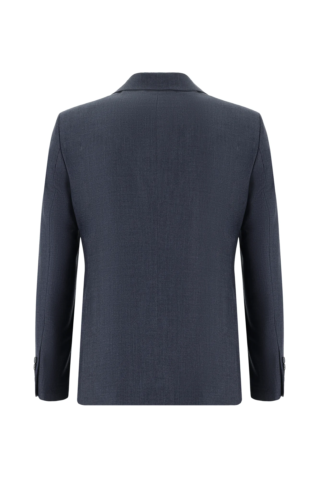 Açık Antrasit 7 Drop Slim Fit Dar Kesim Kruvaze Takım Elbise - Image 3