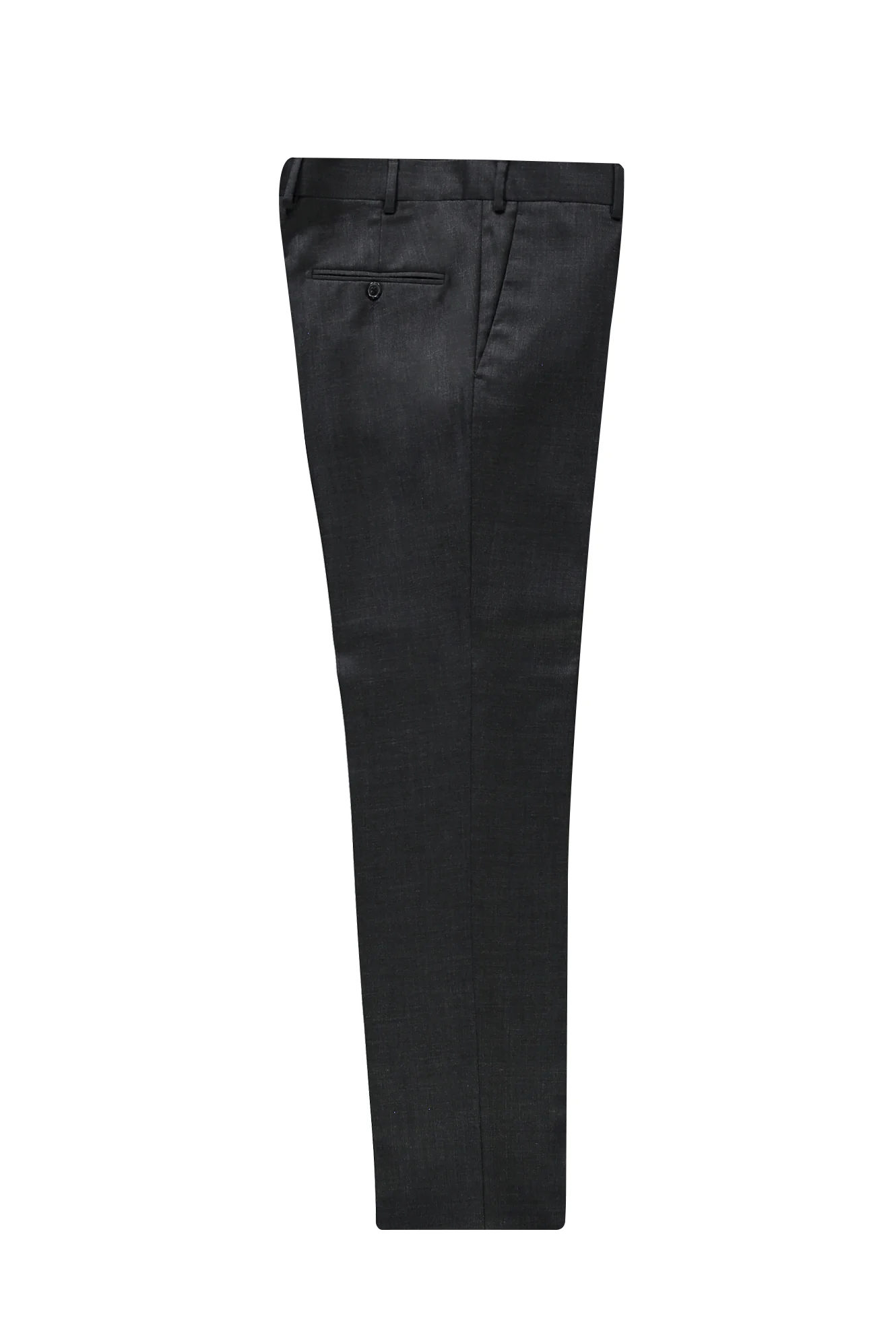 Açık Antrasit 7 Drop Slim Fit Dar Kesim Yünlü Klasik Kumaş Pantolon