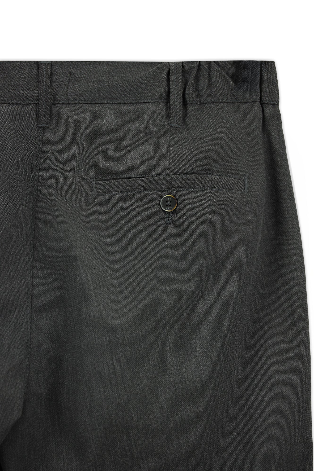 Açık Antrasit 7 Drop Slim Fit Dar Kesim Likralı Esnek Beli Lastikli Pileli Kanvas / Chino Pantolon - Image 2