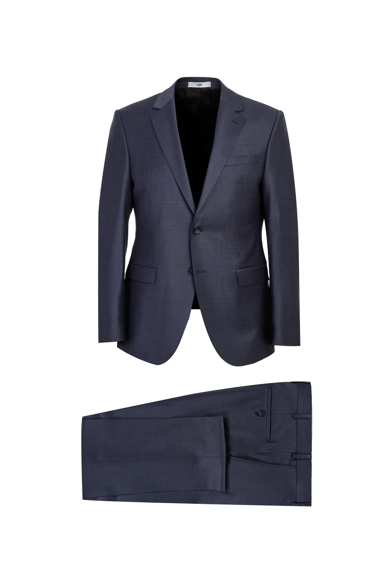 Açık Antrasit 7 Drop Slim Fit Dar Kesim Yünlü Takım Elbise