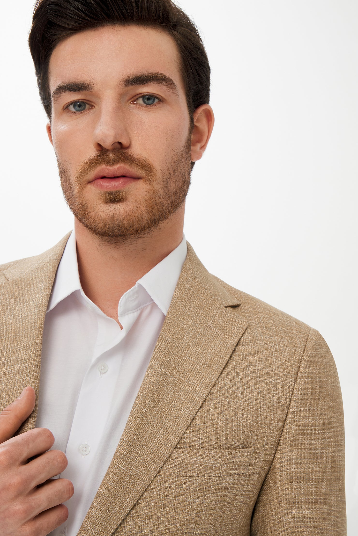 Açık Bej 7 Drop Slim Fit Dar Kesim AK MKR CEKET - Image 3