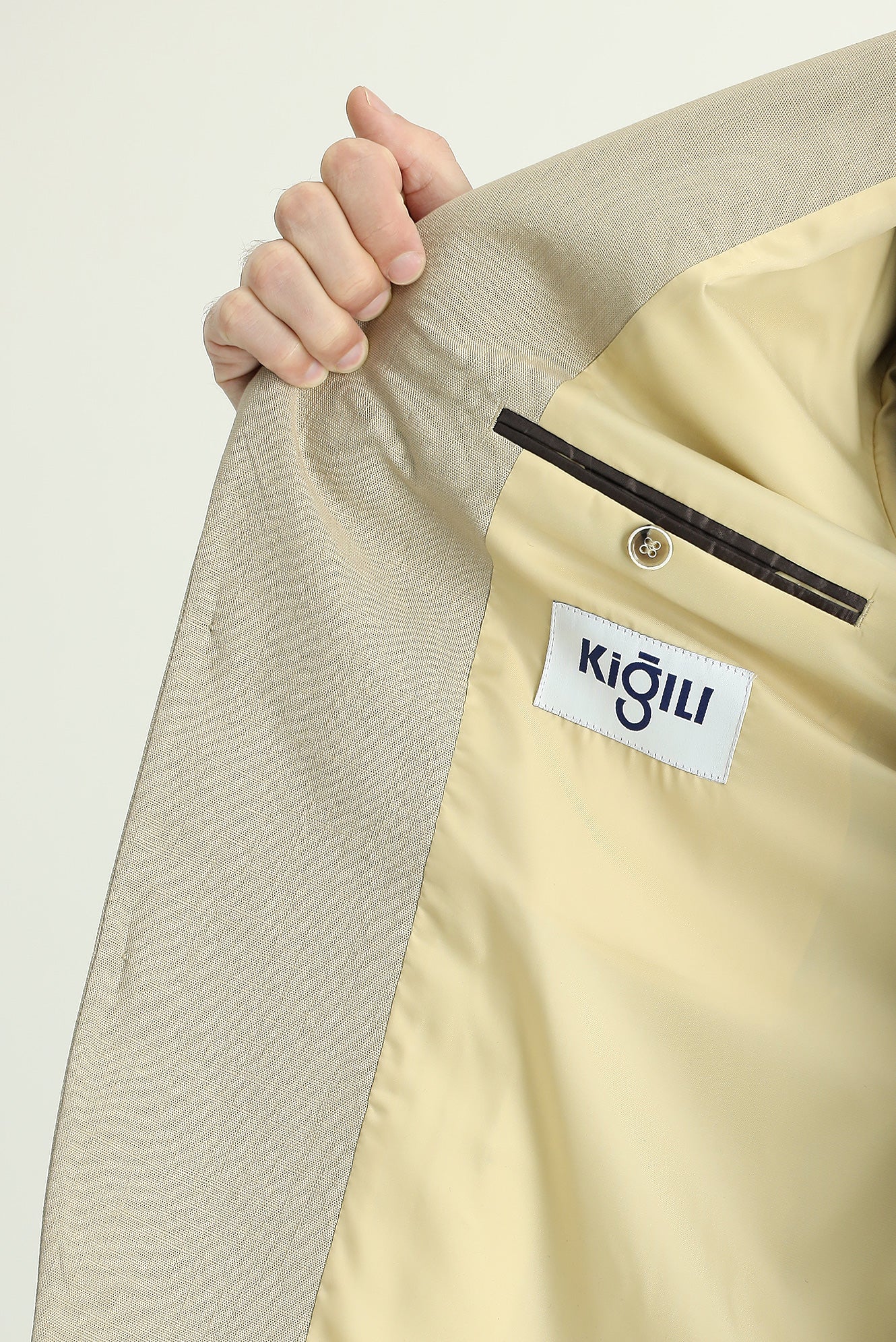 Açık Bej 6 Drop Regular Fit Standart Kesim Pamuklu Spor Ceket - Image 7