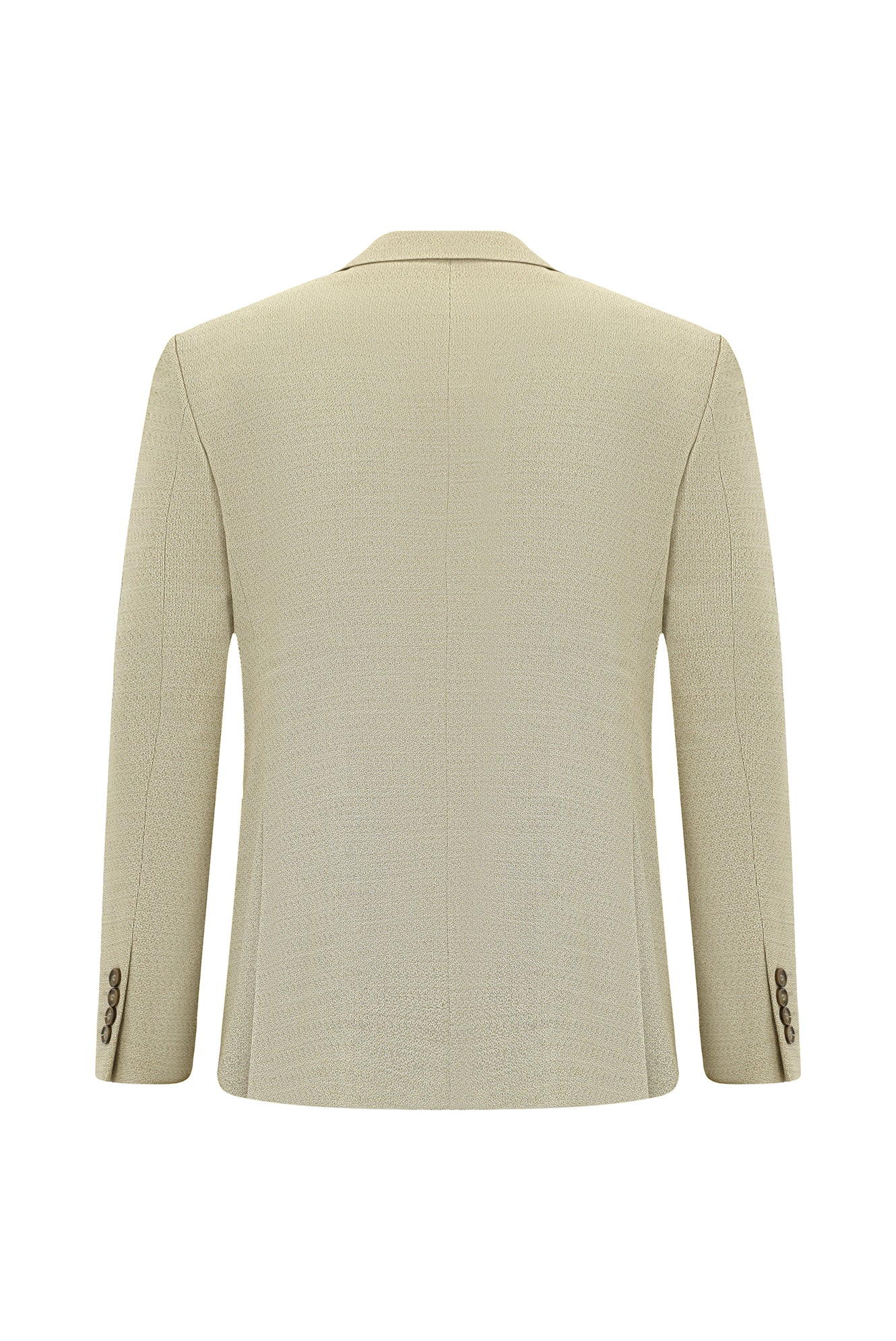 Açık Bej 4 Drop Relaxed Fit Rahat Kesim Desenli Takım Elbise - Image 3