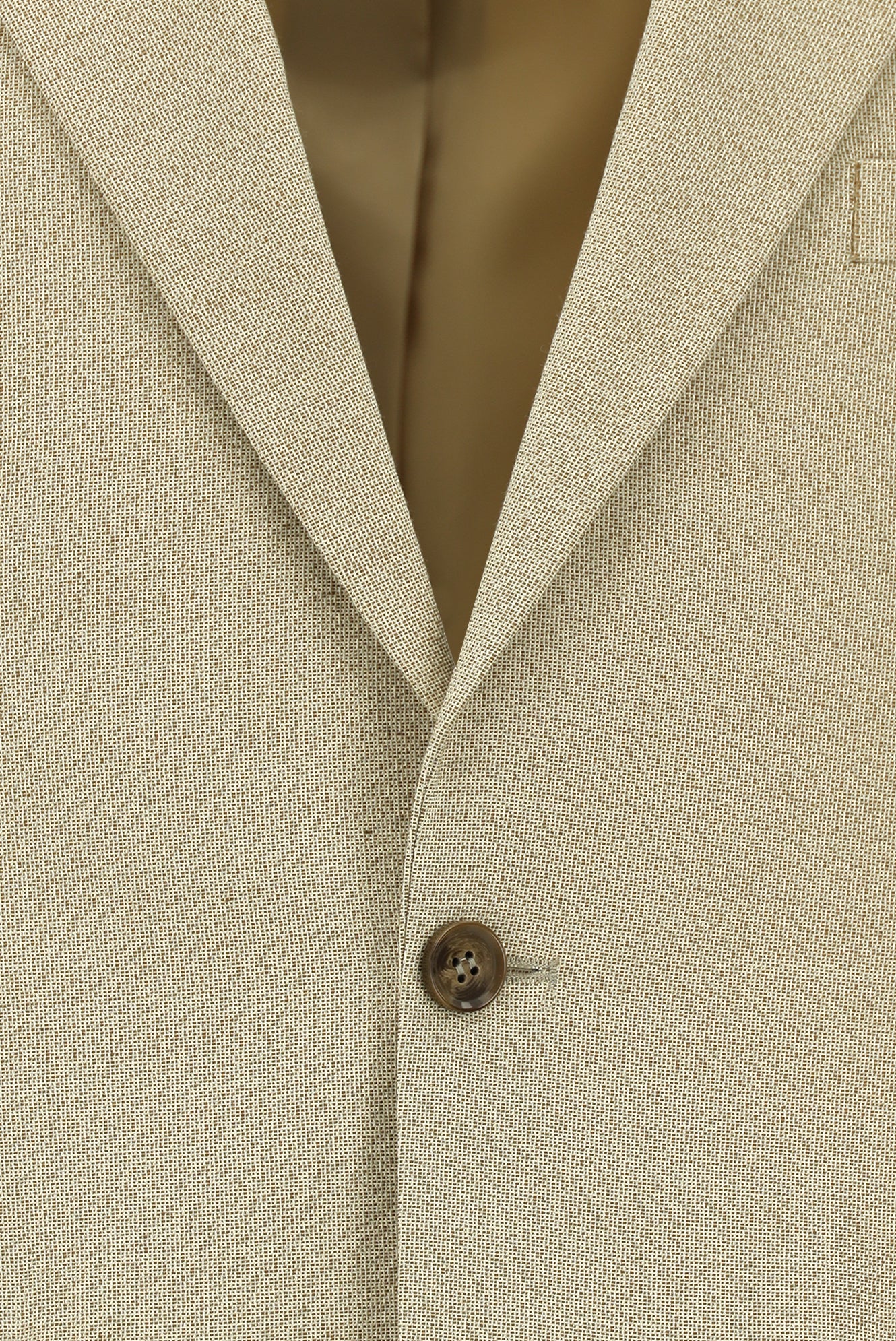 Açık Bej 4 Drop Relaxed Fit Rahat Kesim Desenli Takım Elbise - Image 4