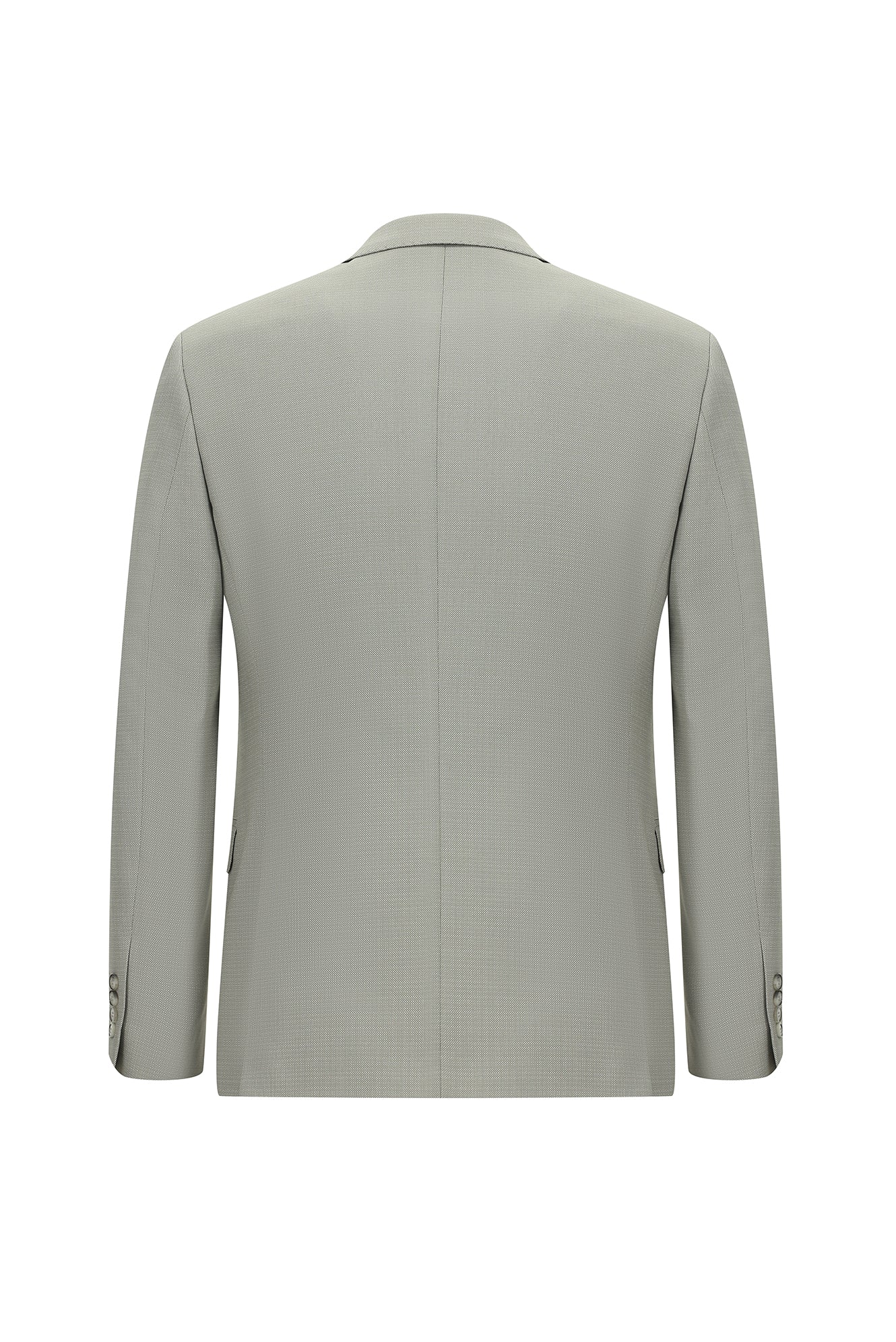 Açık Bej 7 Drop Slim Fit Dar Kesim Desenli Takım Elbise - Image 3