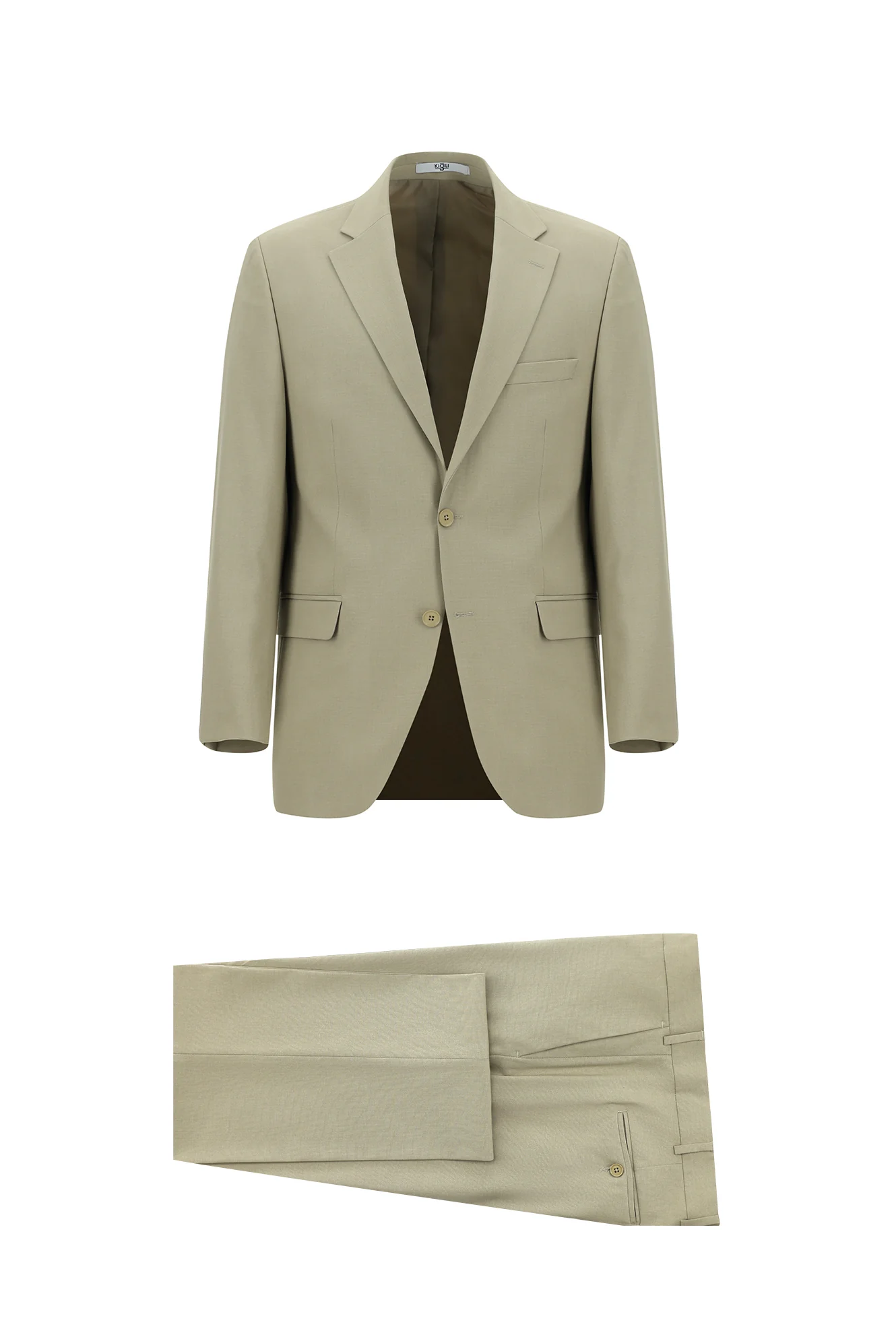 Açık Bej 7 Drop Slim Fit Dar Kesim Takım Elbise