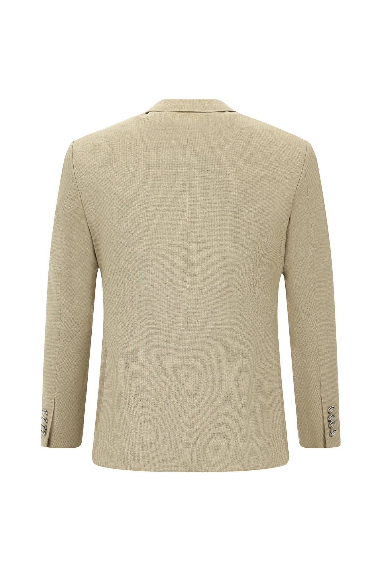 Açık Bej 7 Drop Super Slim Fit Eksra Dar Kesim Desenli Beli Lastikli İpli Spor Takım Elbise - Image 3