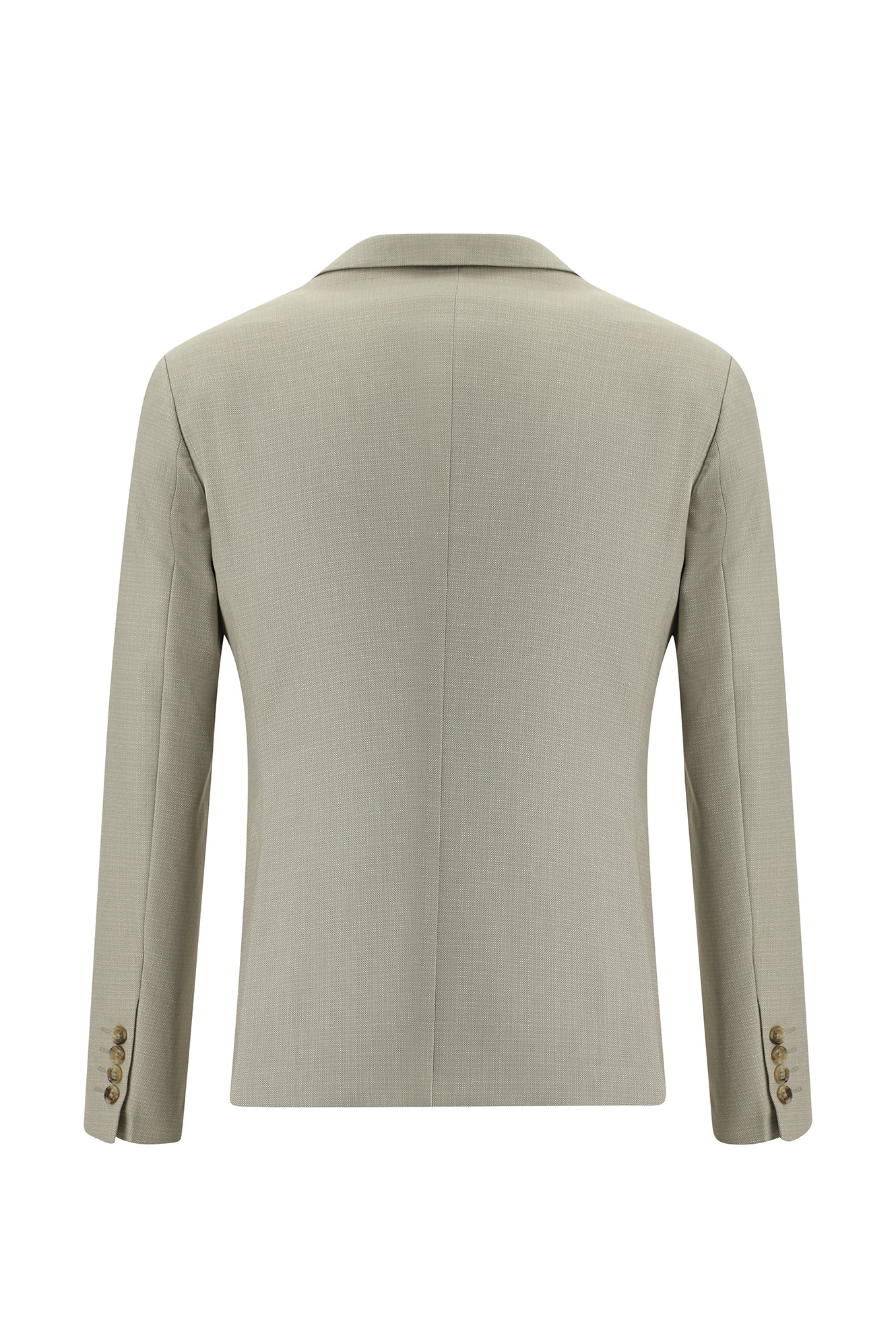 Açık Bej 7 Drop Super Slim Fit Eksra Dar Kesim Desenli Takım Elbise - Image 3