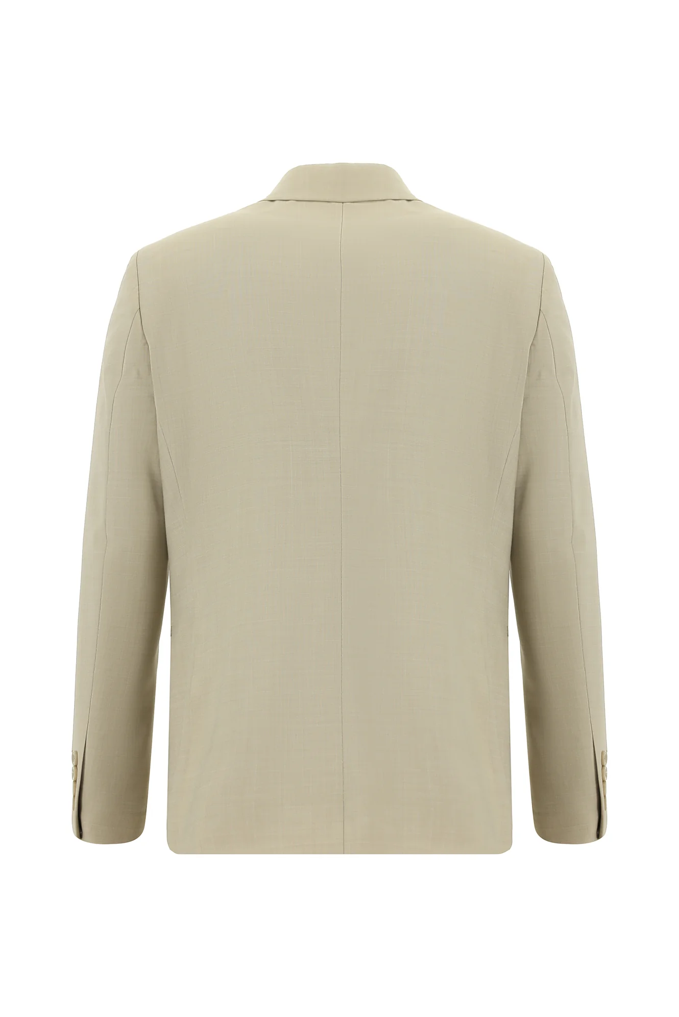 Açık Bej 7 Drop Super Slim Fit Eksra Dar Kesim Yünlü Takım Elbise - Image 3