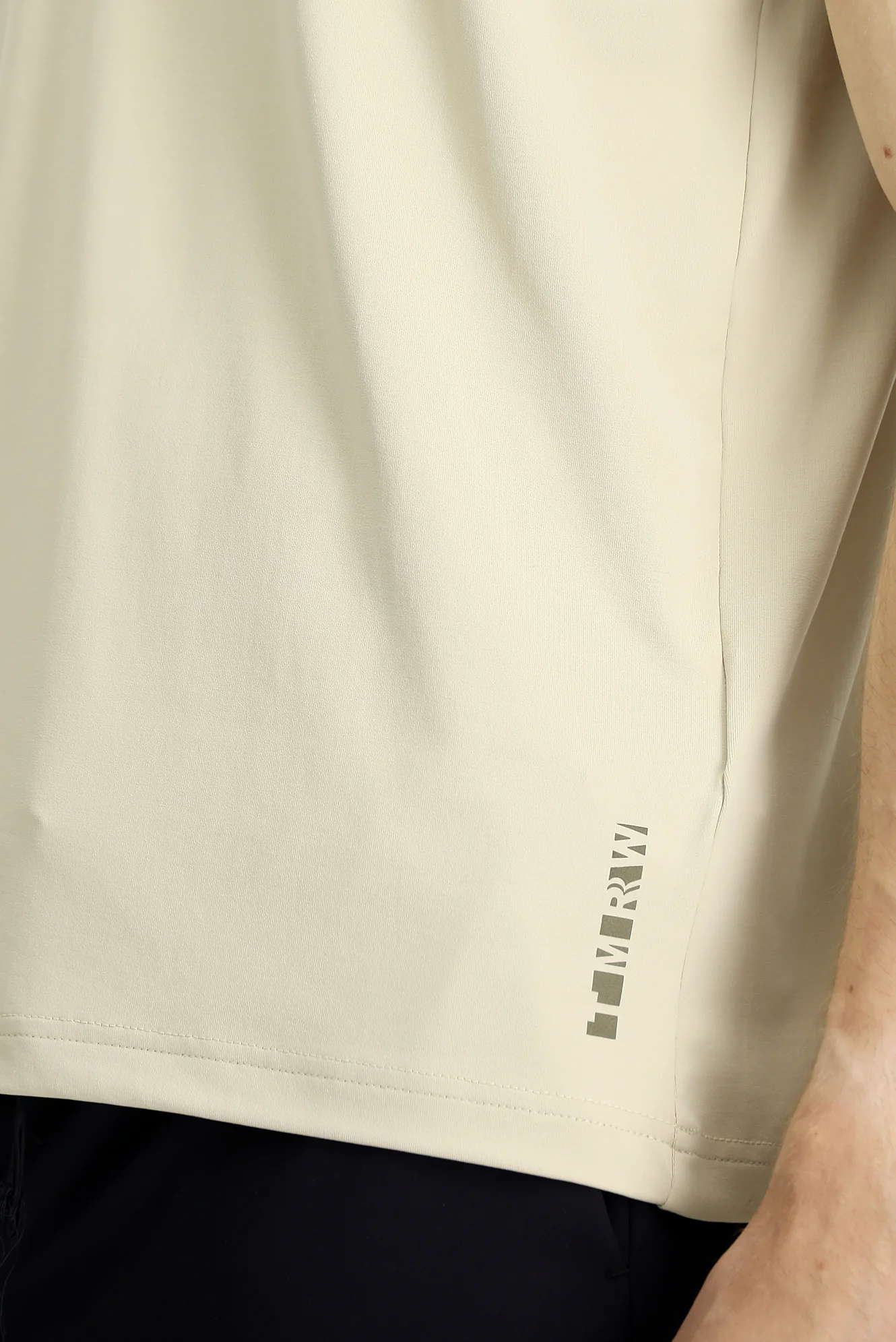 Açık Bej Techno-Line Regular Fit Likralı Baskılı Polo Yaka Tişört - Image 6