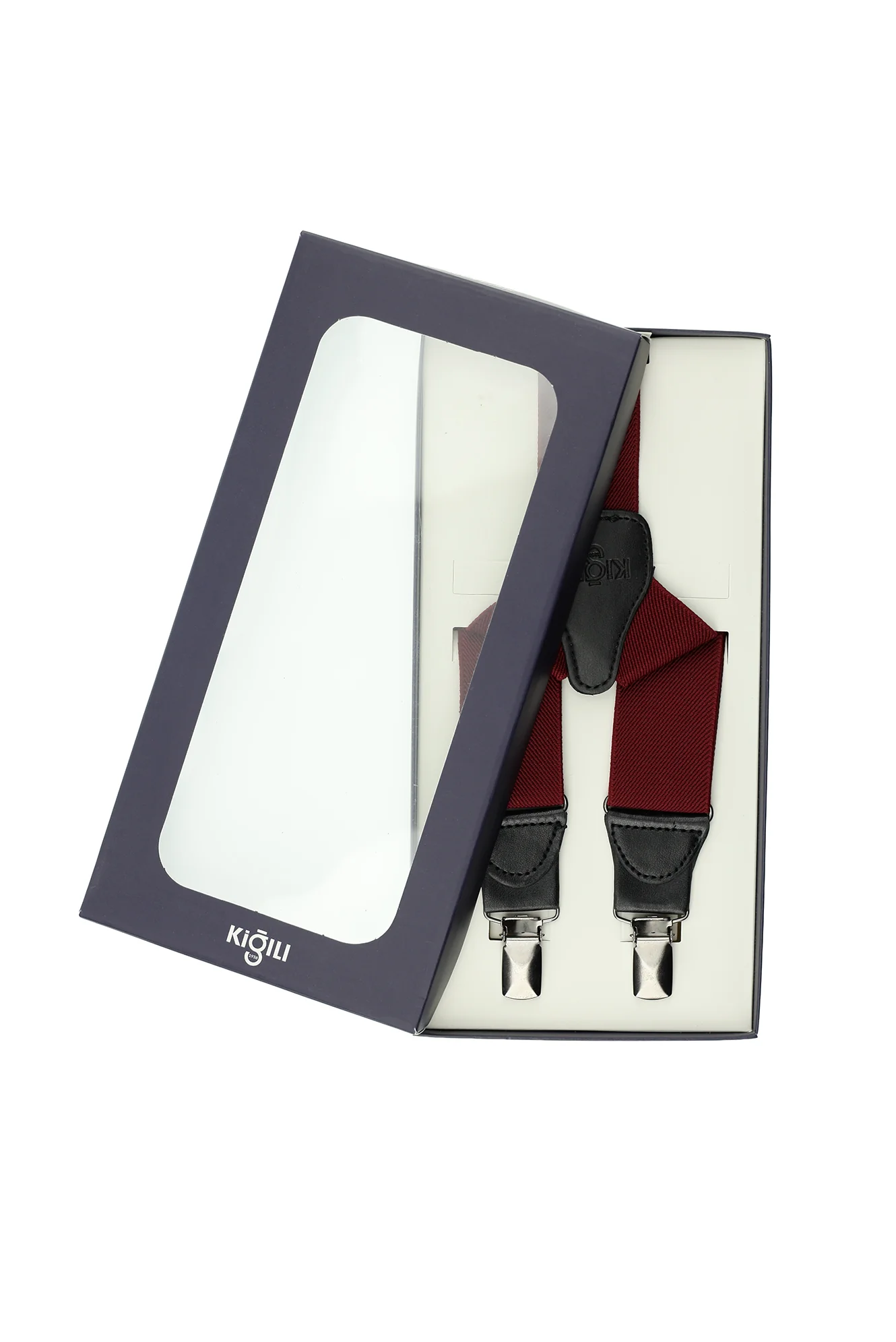Açık Bordo Likralı Düz Pantolon Askısı - Image 2