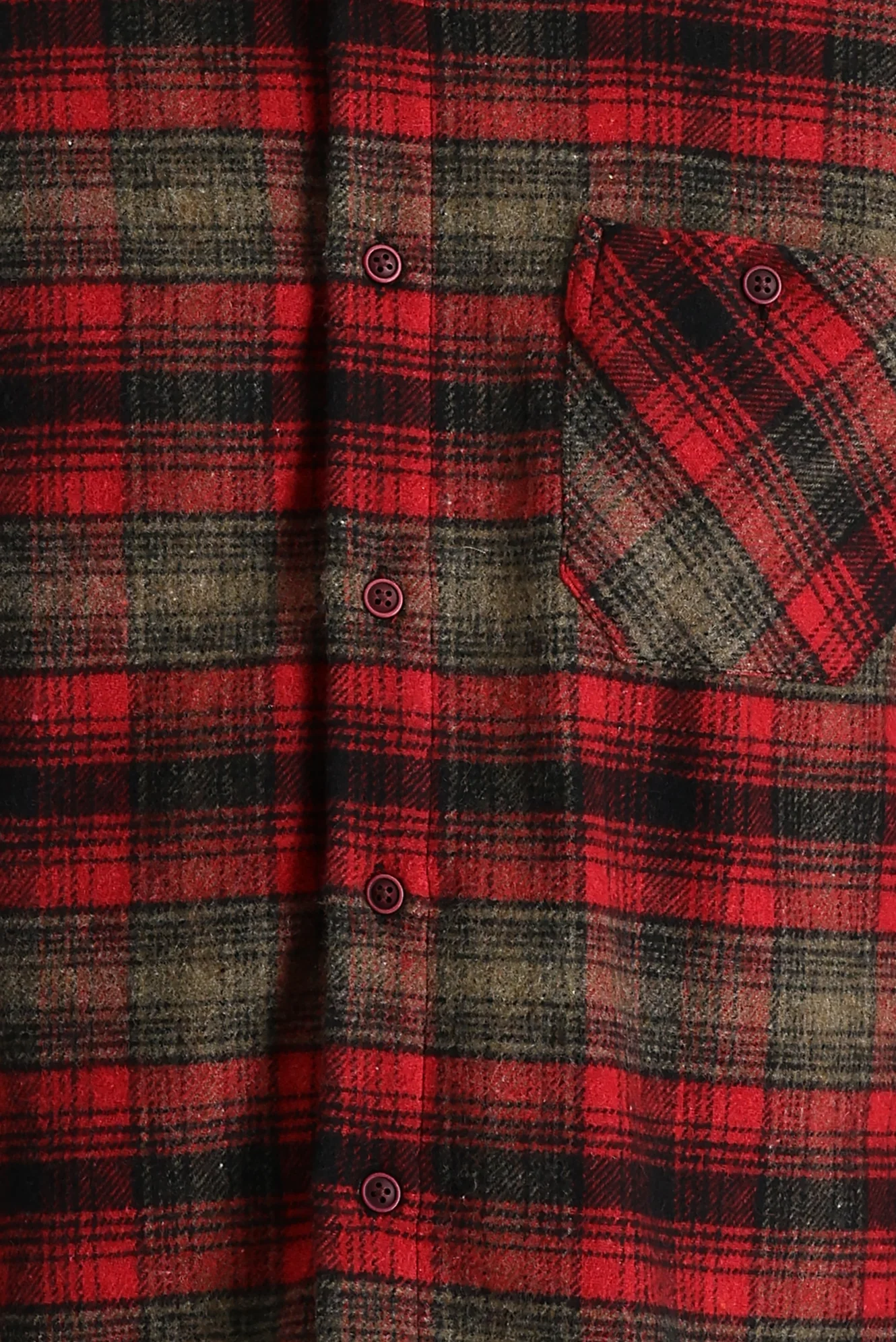 Açık Bordo Uzun Kol Regular Fit Ekose Shacket Oduncu Pamuklu Gömlek - Image 4
