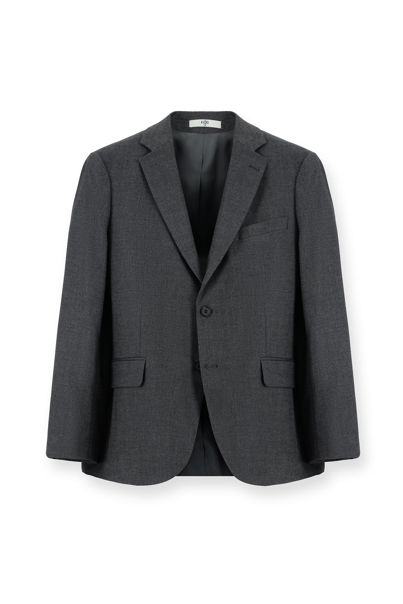 Açık Füme 4 Drop Relaxed Fit Rahat Kesim Klasik Desenli Ceket - Image 4