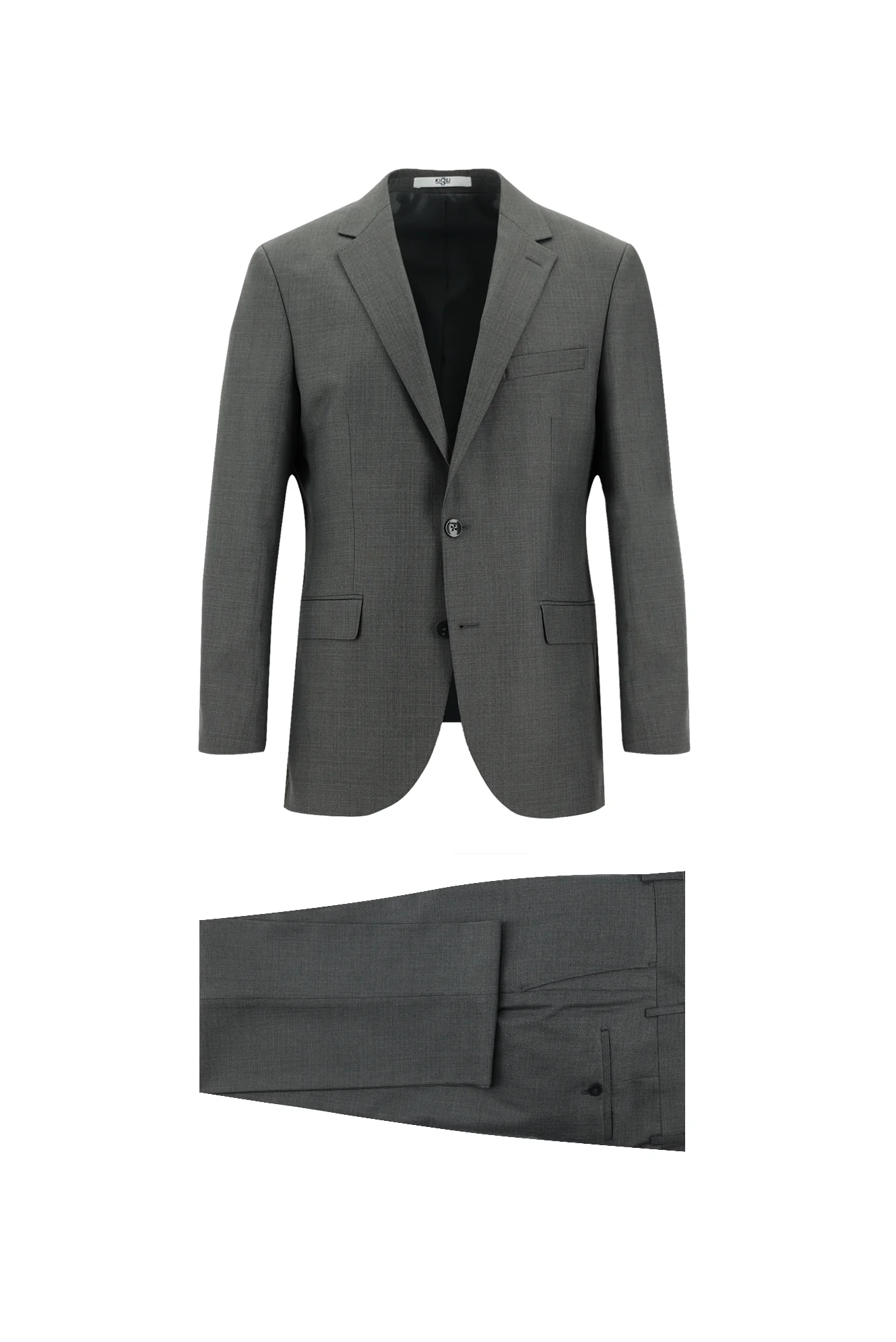 Açık Füme 4 Drop Relaxed Fit Rahat Kesim Takım Elbise