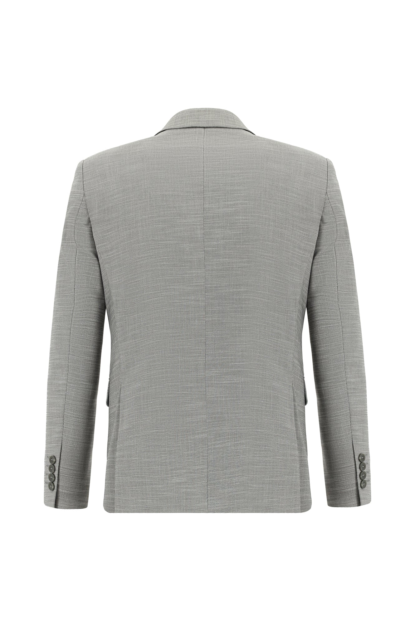Açık Füme 7 Drop Slim Fit Dar Kesim Desenli Takım Elbise - Image 3