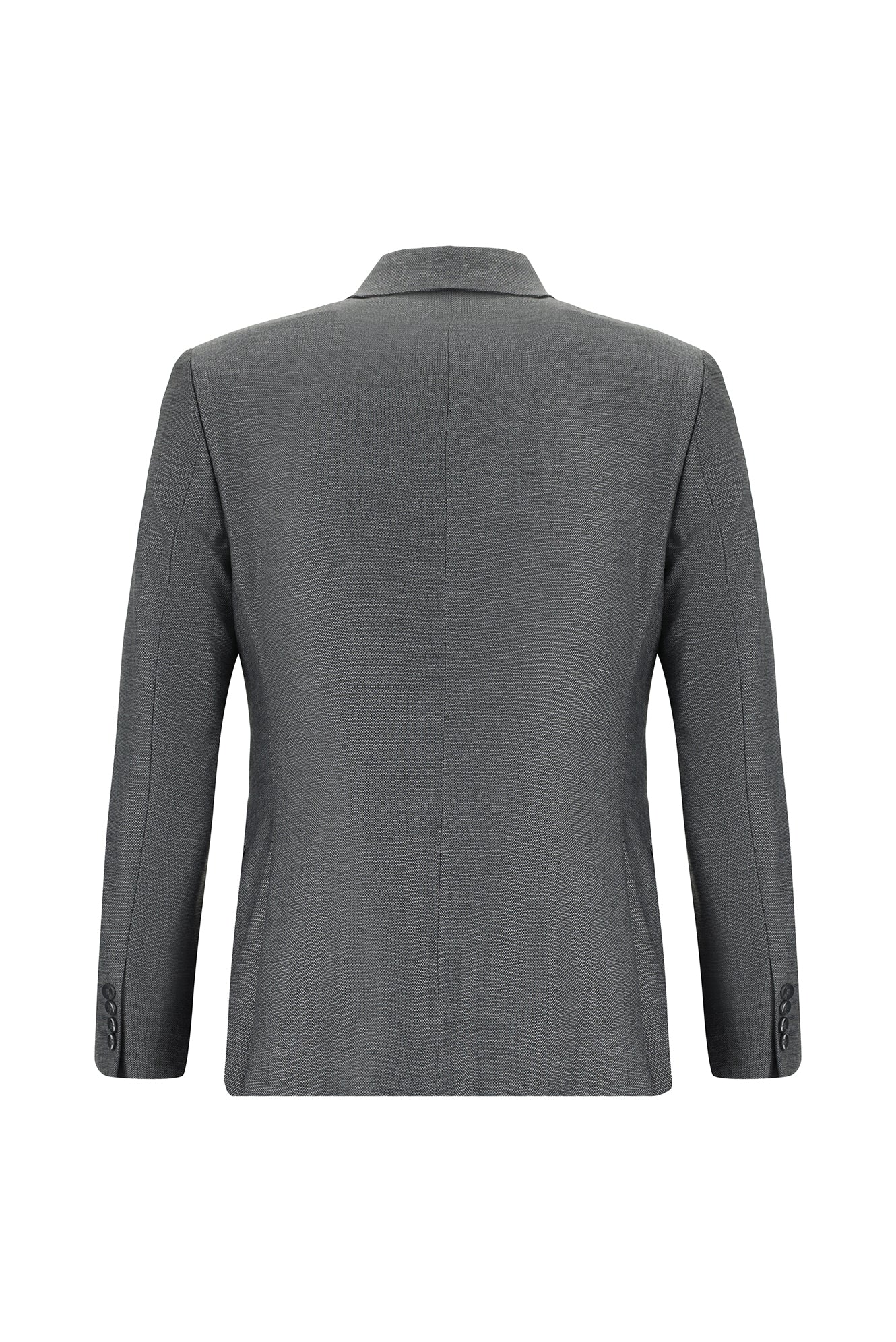 Açık Füme 7 Drop Slim Fit Dar Kesim Desenli Takım Elbise - Image 3