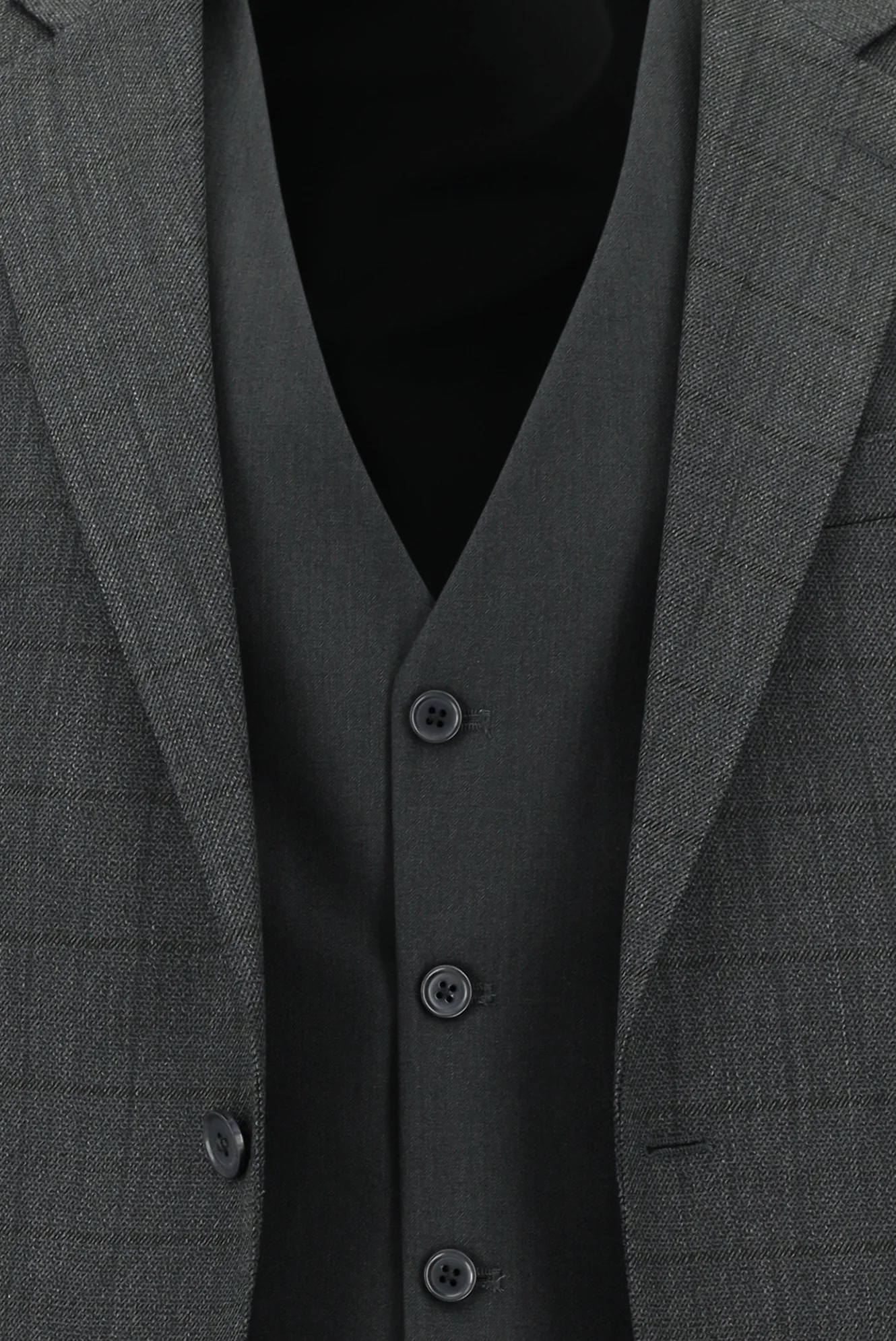 Açık Füme 7 Drop Slim Fit Dar Kesim Kombinli Yelekli Takım Elbise - Image 6