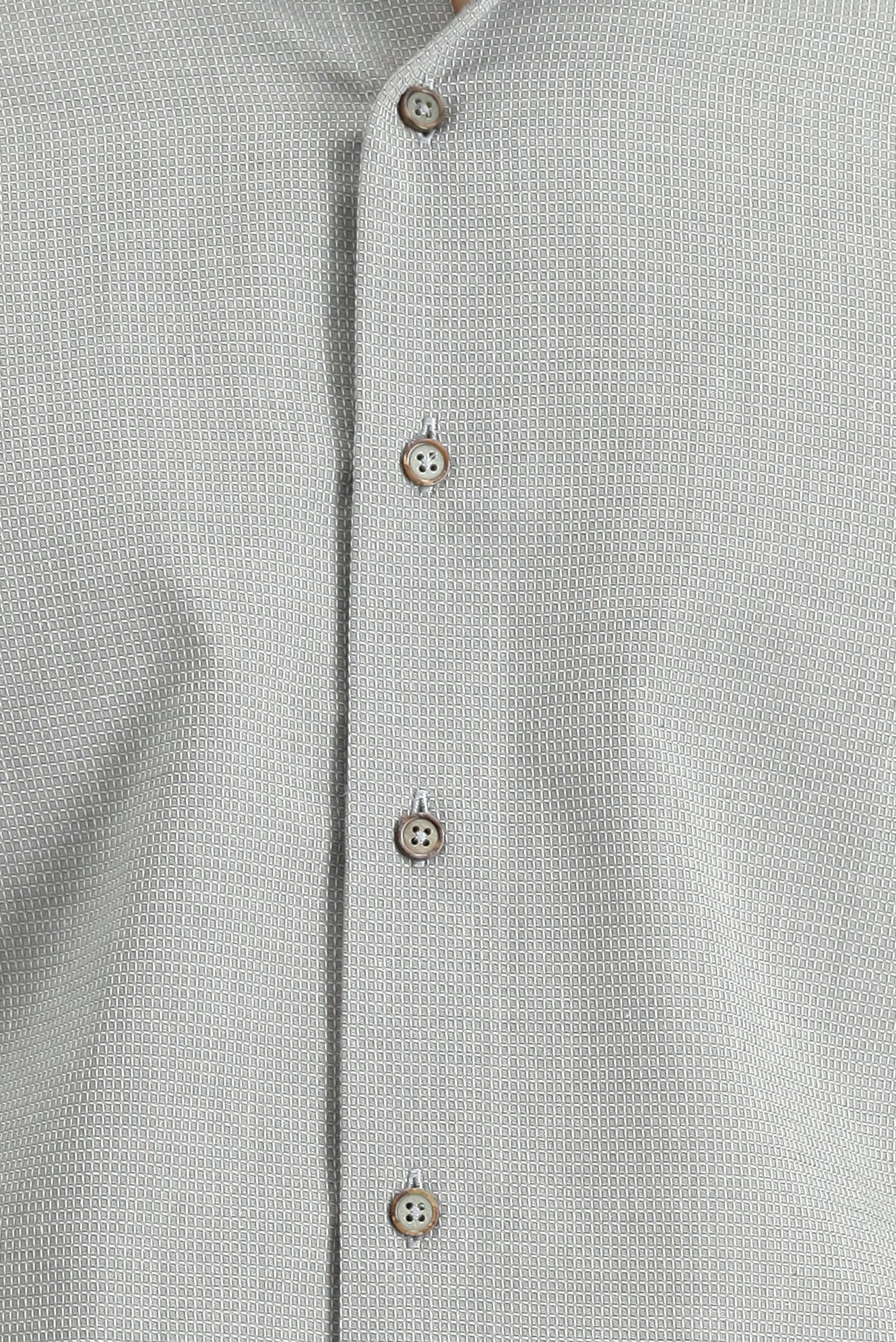 Açık Füme Uzun Kol Slim Fit Dar Kesim Desenli Pamuk Gömlek - Image 6