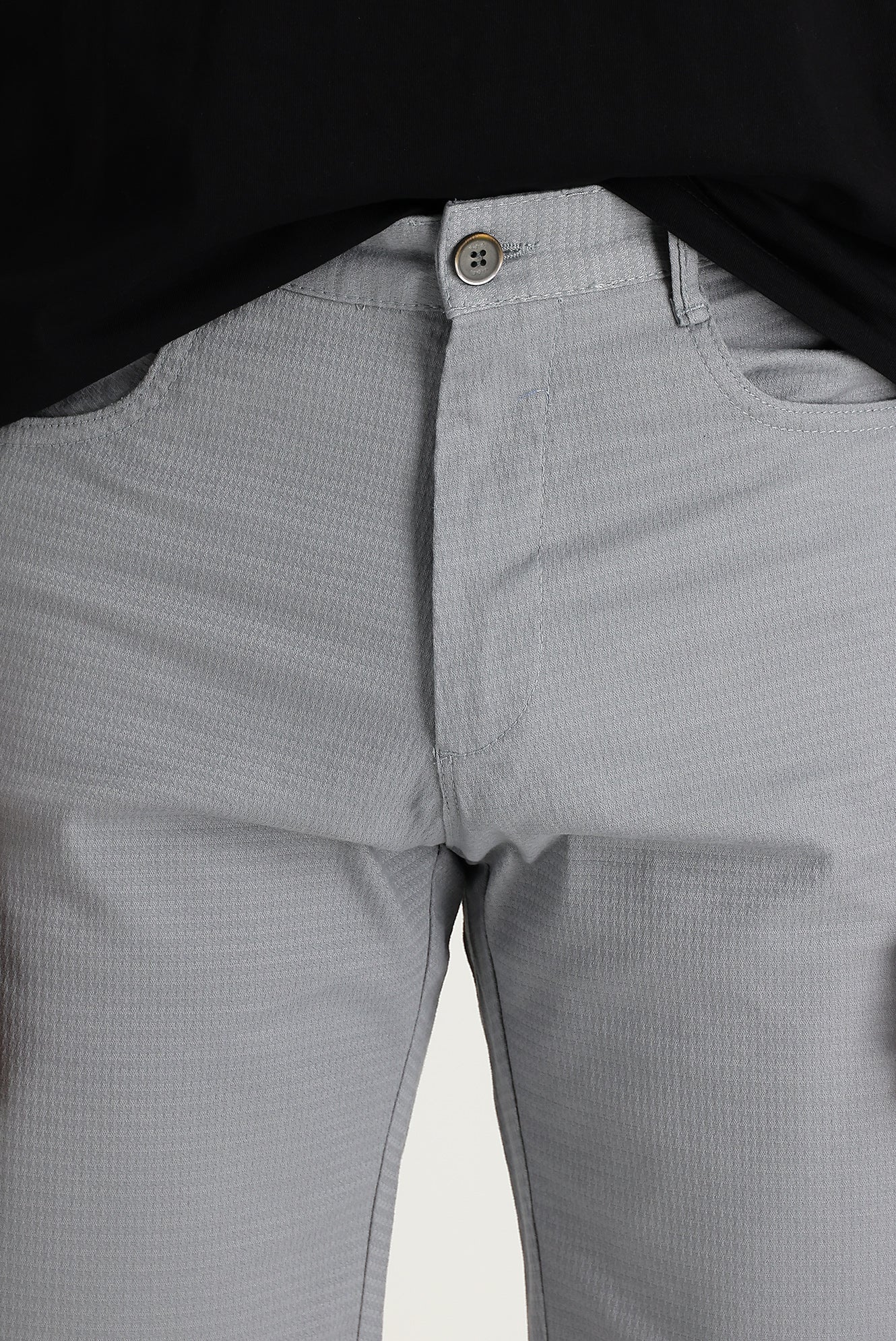 Açık Gri Regular Fit Standart Kesim Bermuda Şort - Image 2