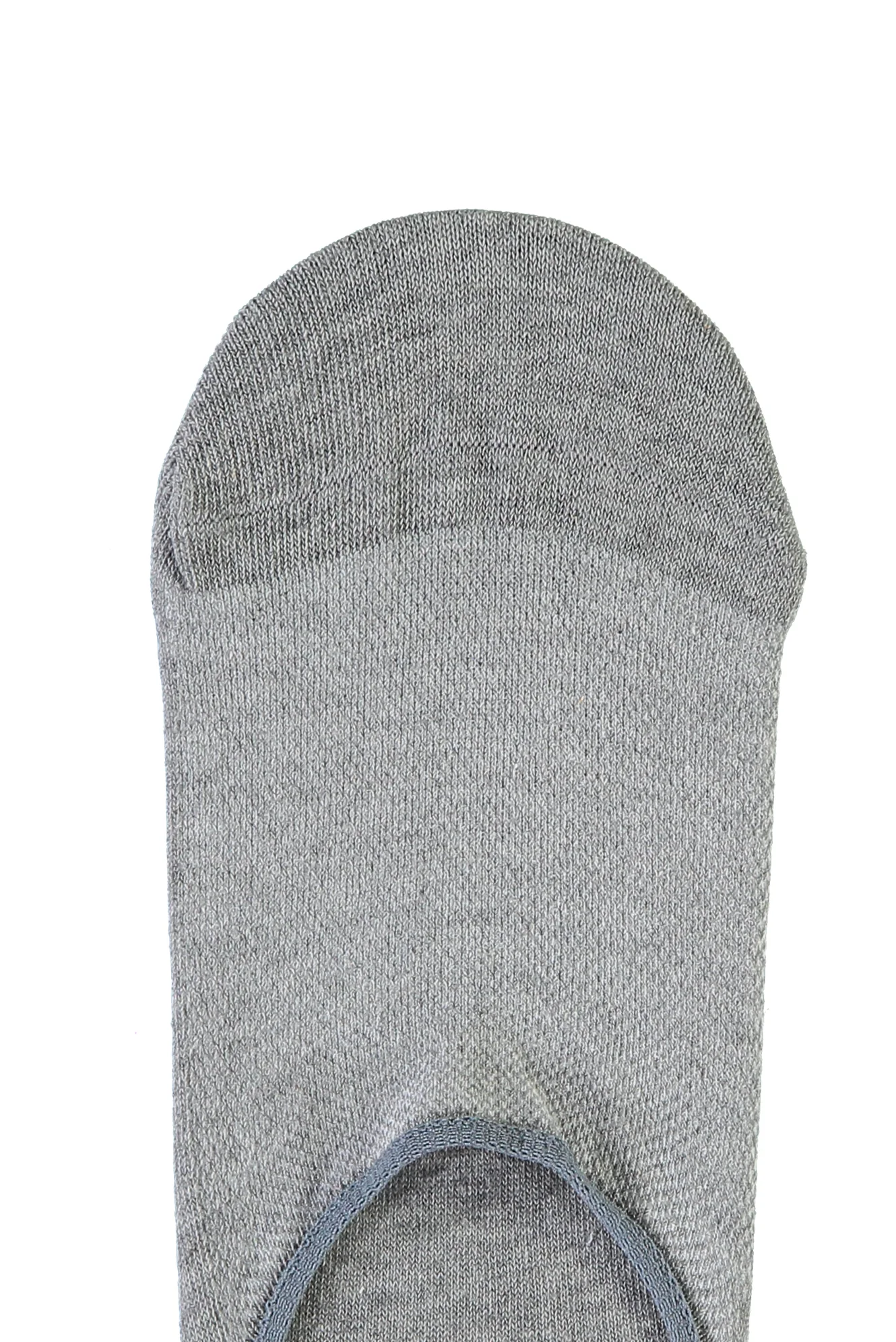 Açık Gri Melanj Pamuklu Loafer Çorap - Image 4