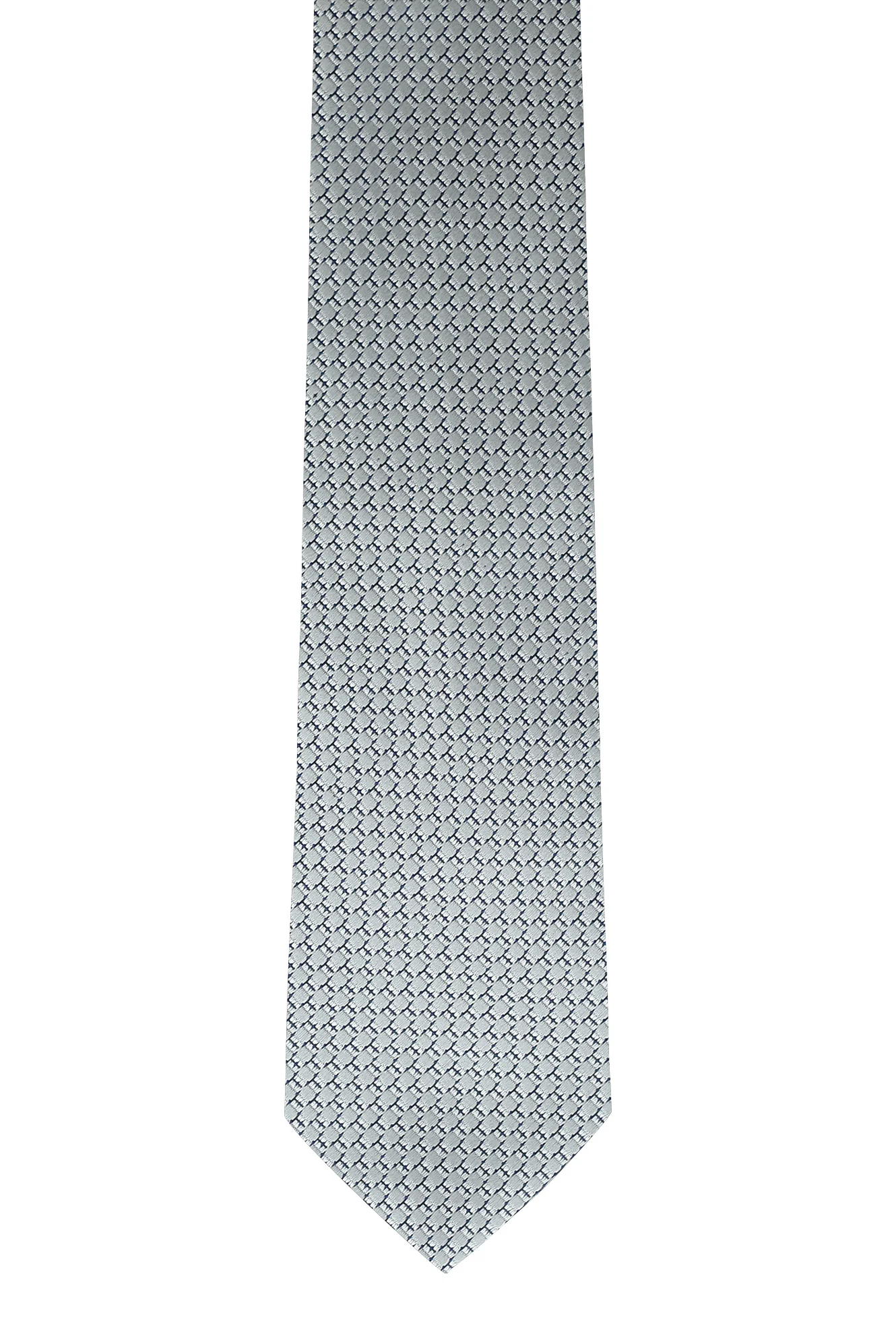Açık Gri Mikro Desenli Kravat - Image 2