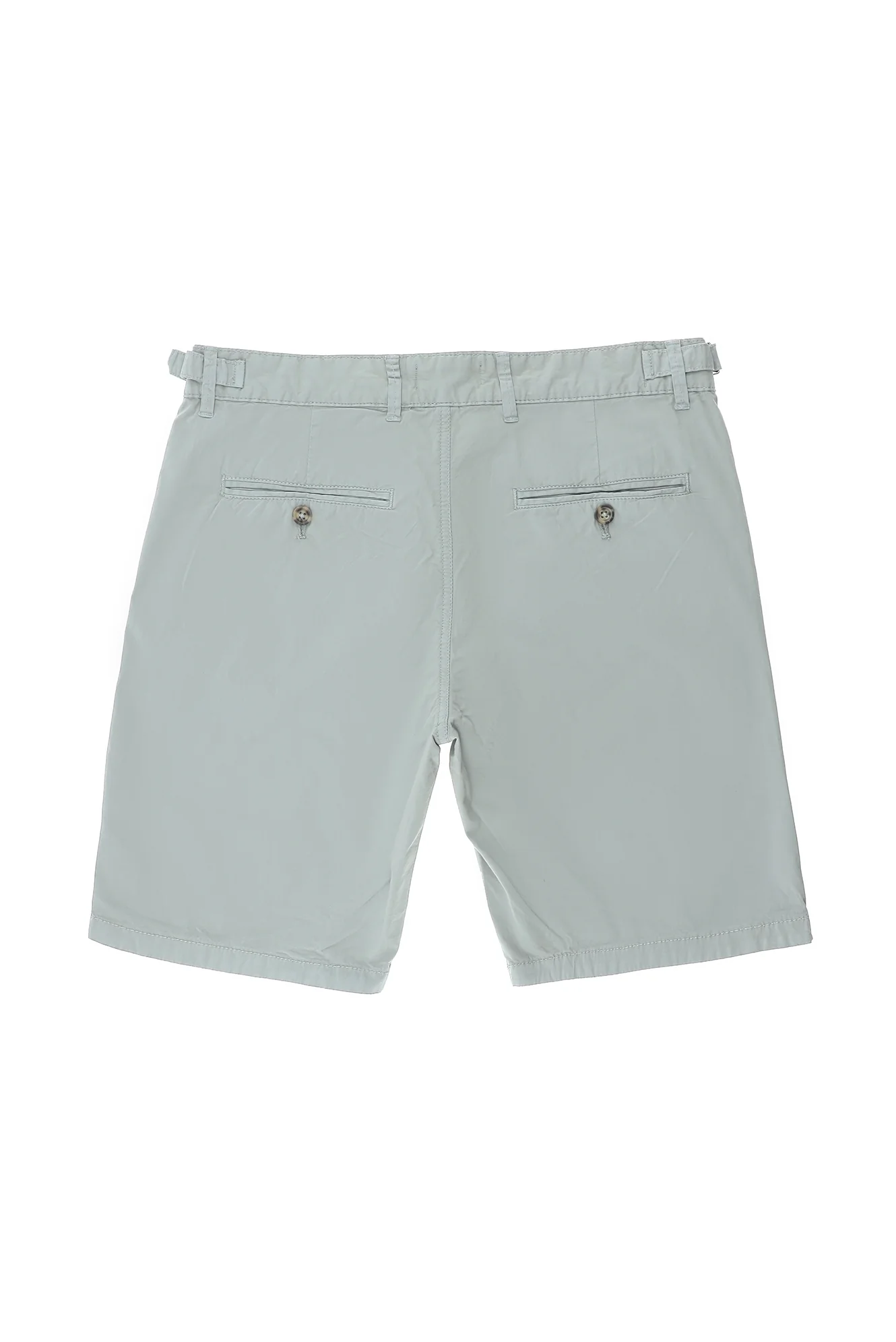 Açık Gri Regular Fit Standart Kesim Pamuklu Bermuda Şort - Image 2