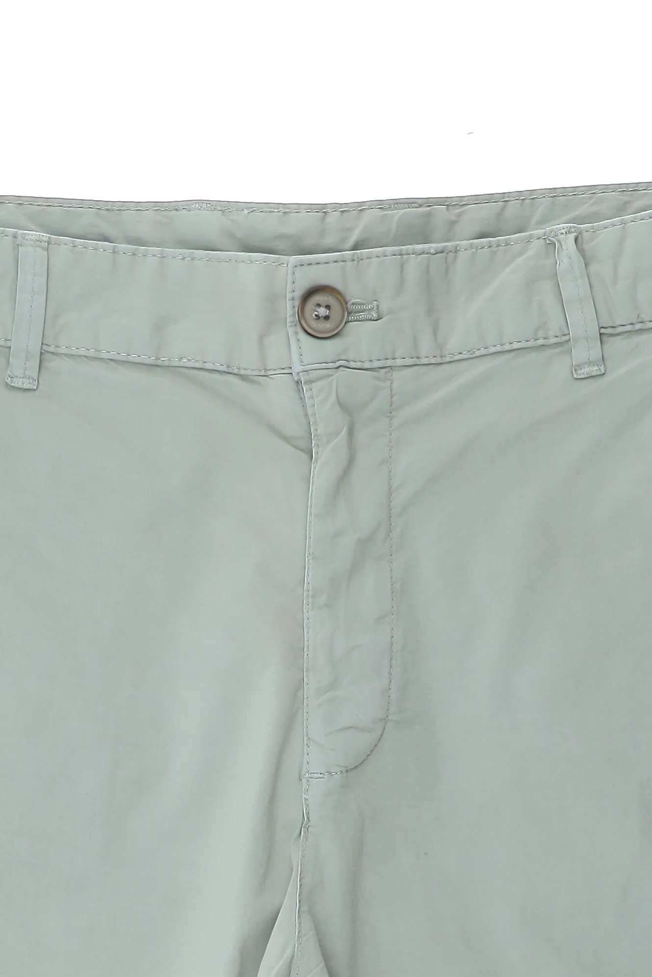 Açık Gri Regular Fit Standart Kesim Pamuklu Bermuda Şort - Image 3