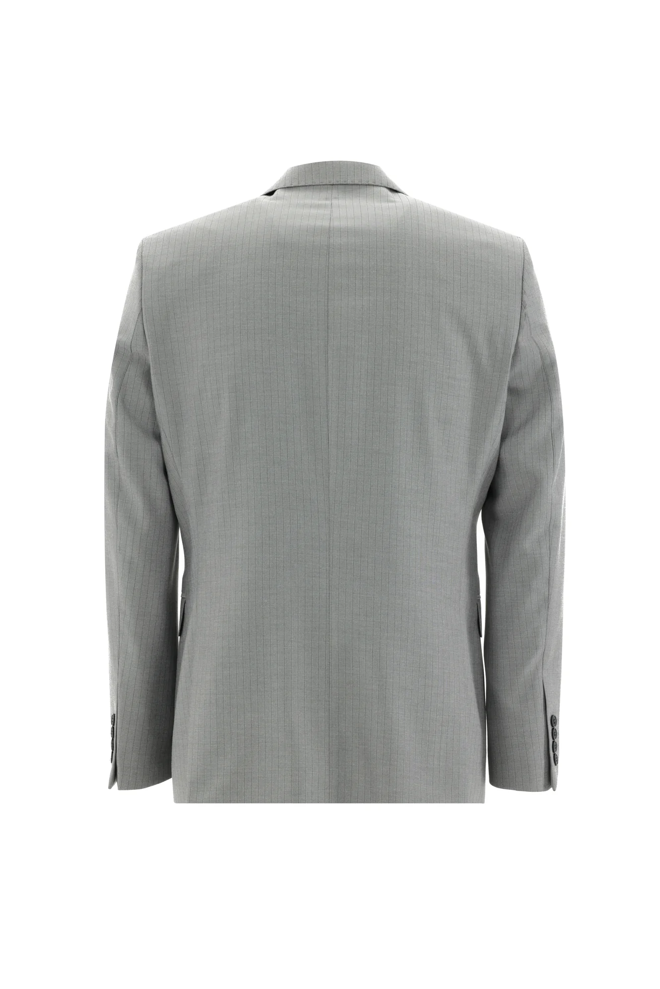 Açık Gri 6 Drop Regular Fit Standart Kesim Çizgili Takım Elbise - Image 3