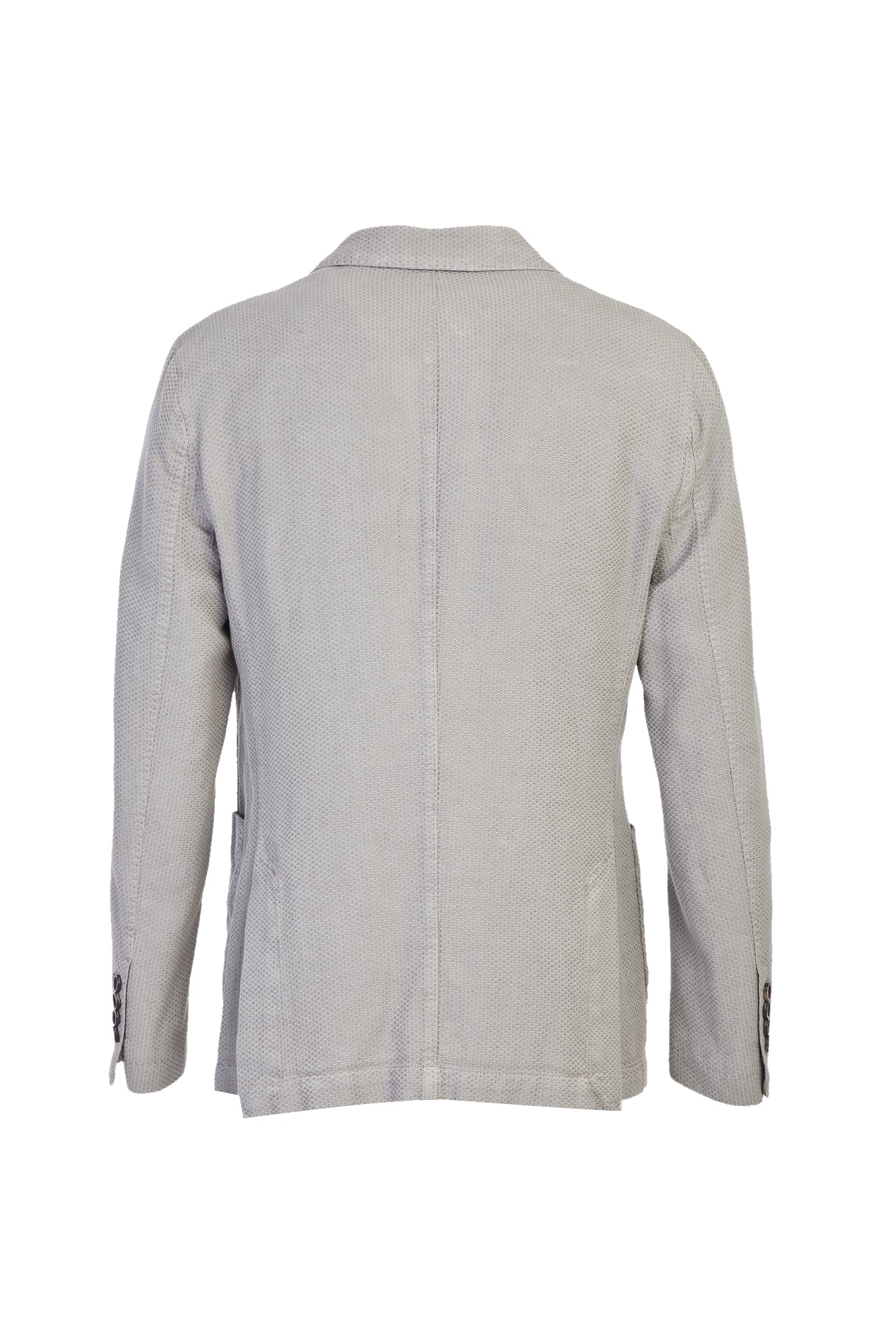 Açık Gri 6 Drop Regular Fit Standart Kesim Desenli Ceket - Image 2