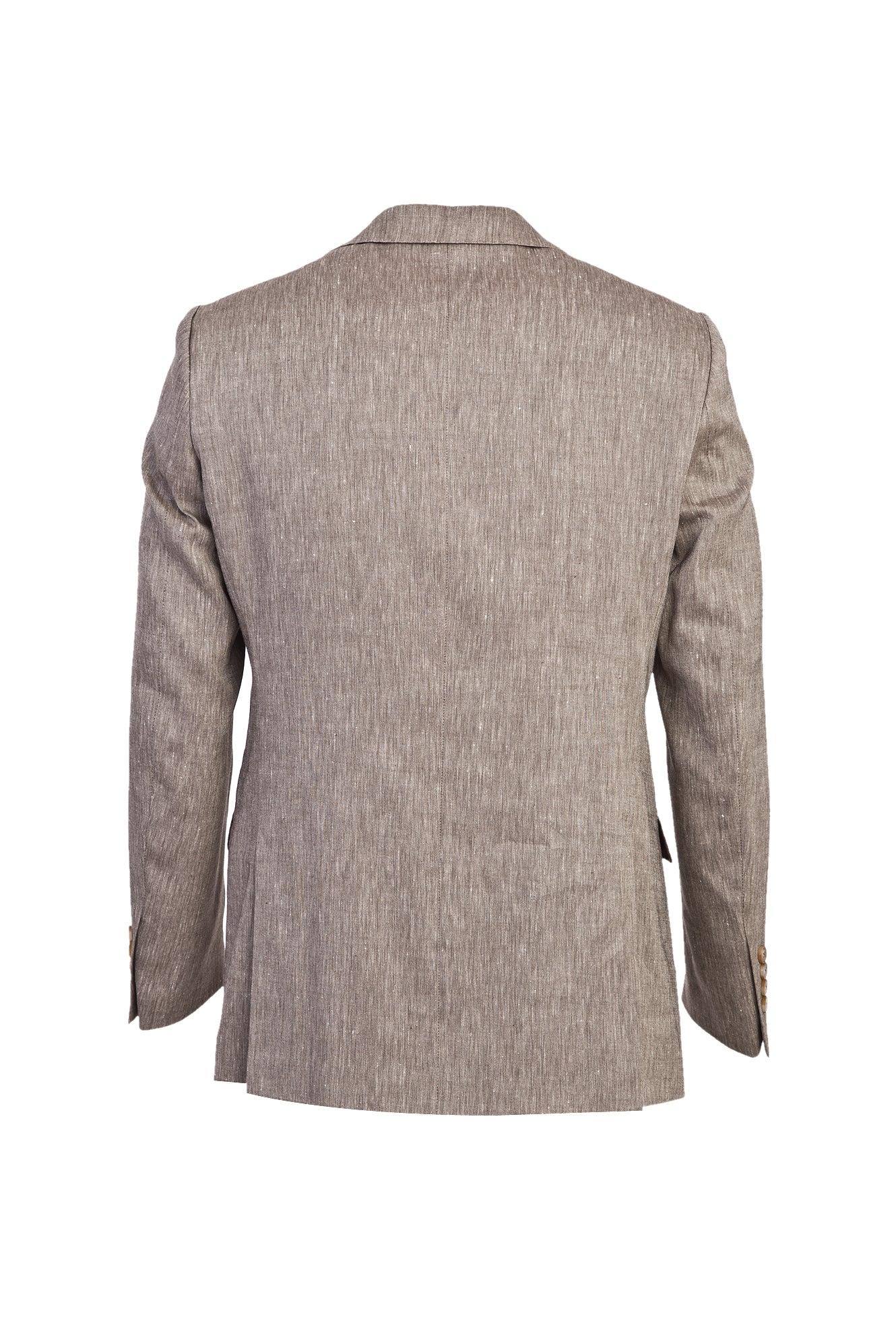 Açık Gri 6 Drop Regular Fit Standart Kesim Klasik Keten Karışımlı Ceket - Image 2