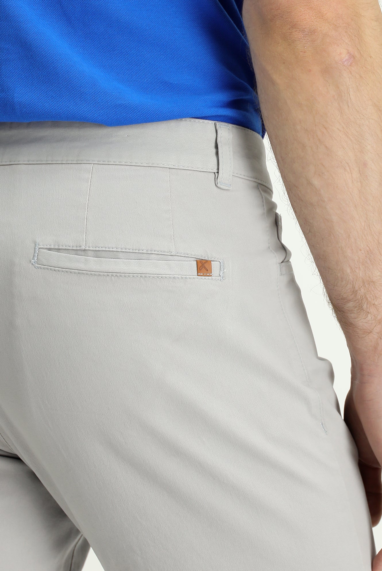 Açık Gri 6 Drop Regular Fit Standart Kesim Likralı Kanvas / Chino Pantolon - Image 6