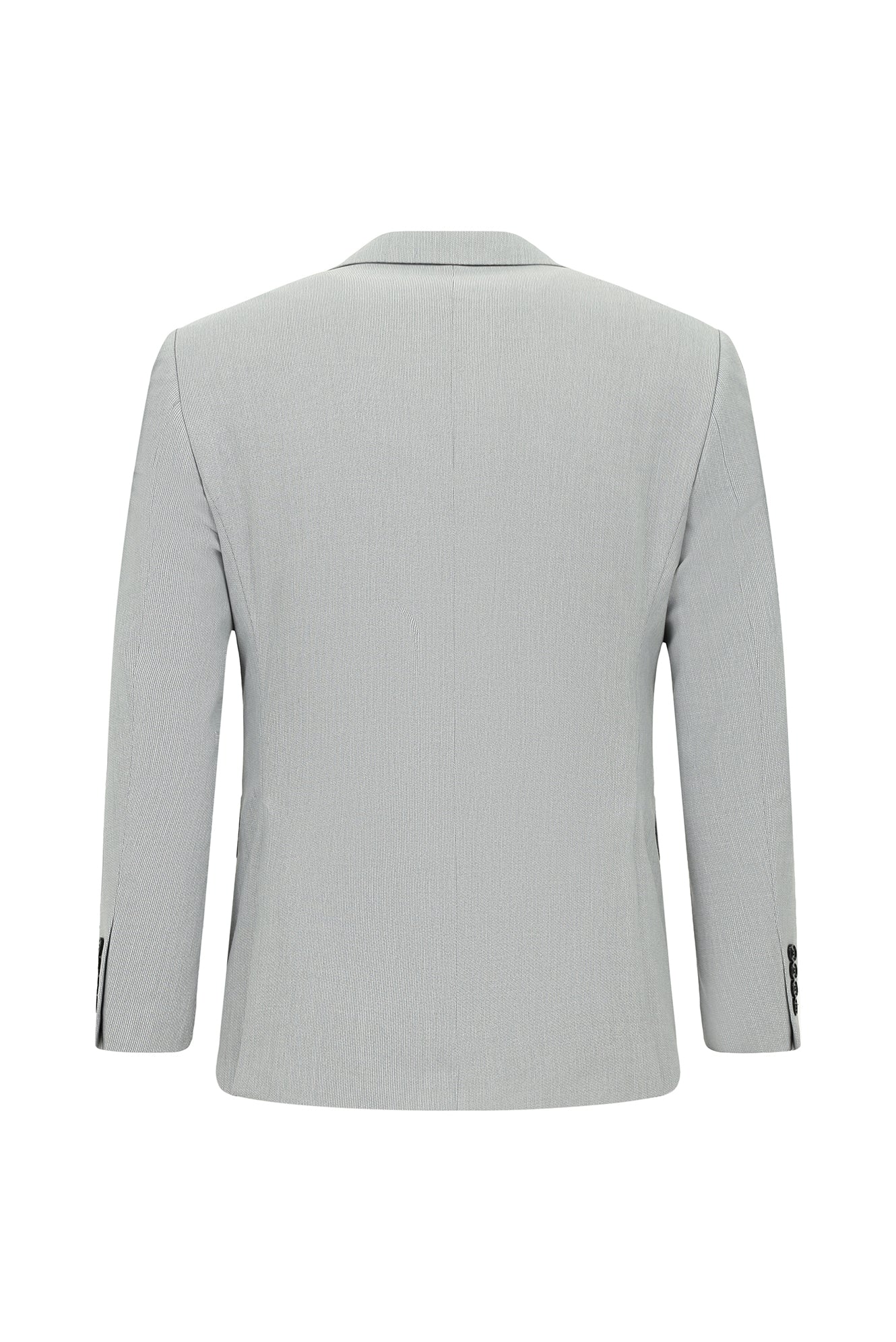Açık Gri 6 Drop Regular Fit Standart Kesim Yelekli Kombinli Takım Elbise - Image 3