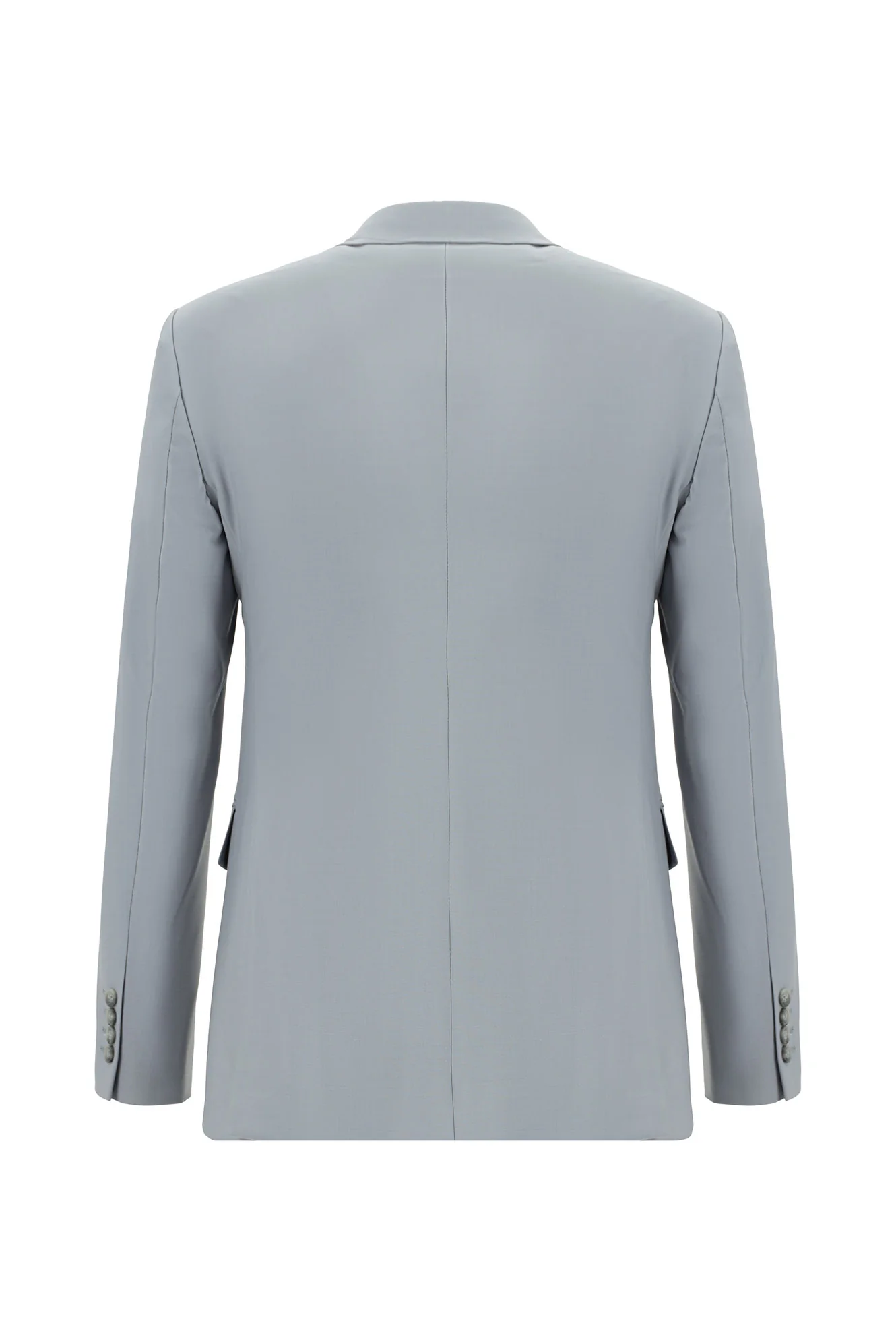 Açık Gri 4 Drop Relaxed Fit Rahat Kesim Yünlü Takım Elbise - Image 3
