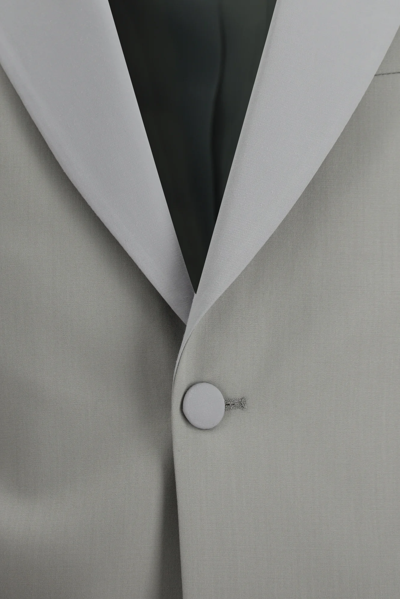 Açık Gri 7 Drop Slim Fit Dar Kesim Şal Yaka Smokin & Damatlık - Image 4