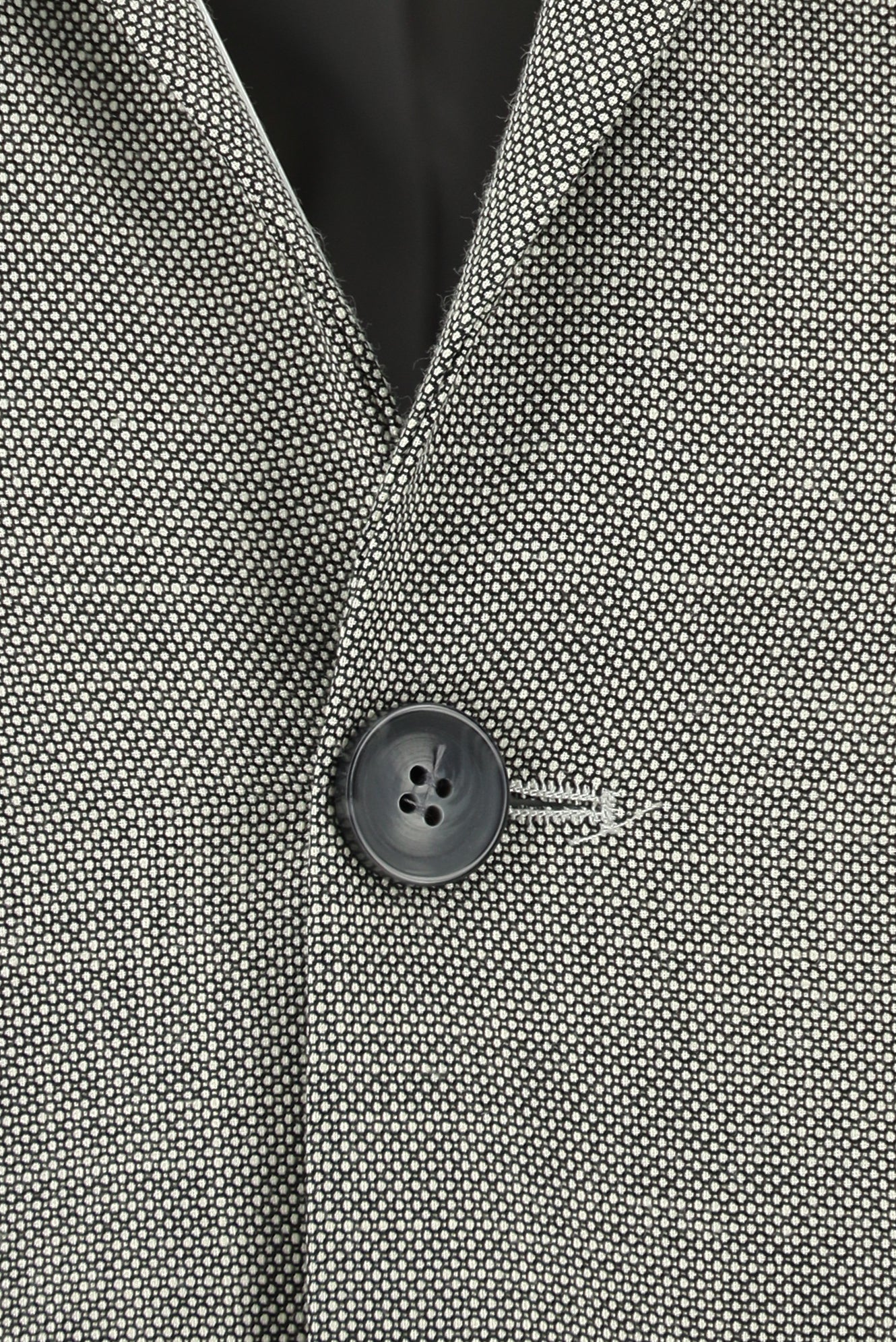 Açık Gri 7 Drop Slim Fit Dar Kesim Desenli Takım Elbise - Image 4
