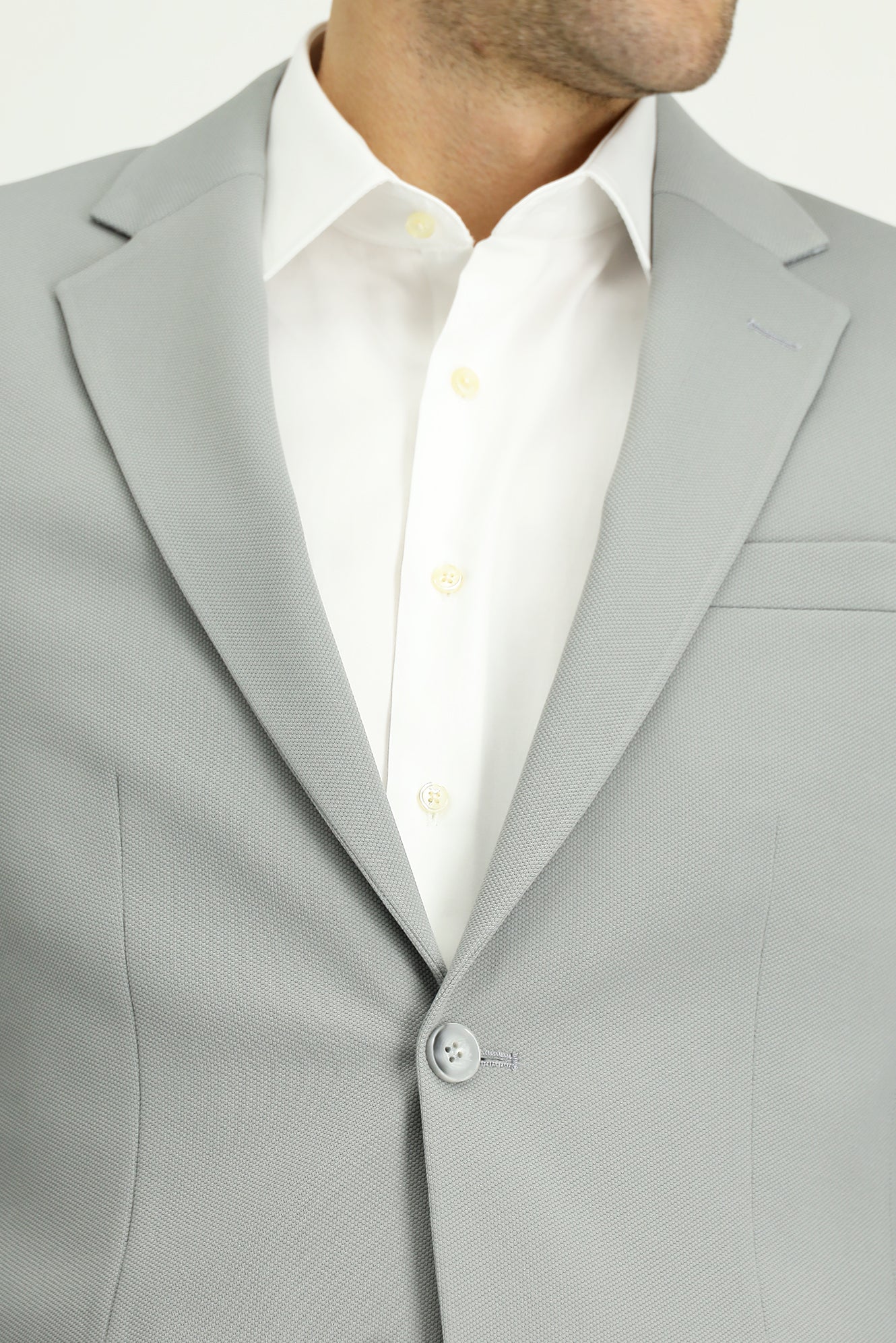 Açık Gri 7 Drop Slim Fit Dar Kesim Mevsimlik Takım Elbise - Image 8