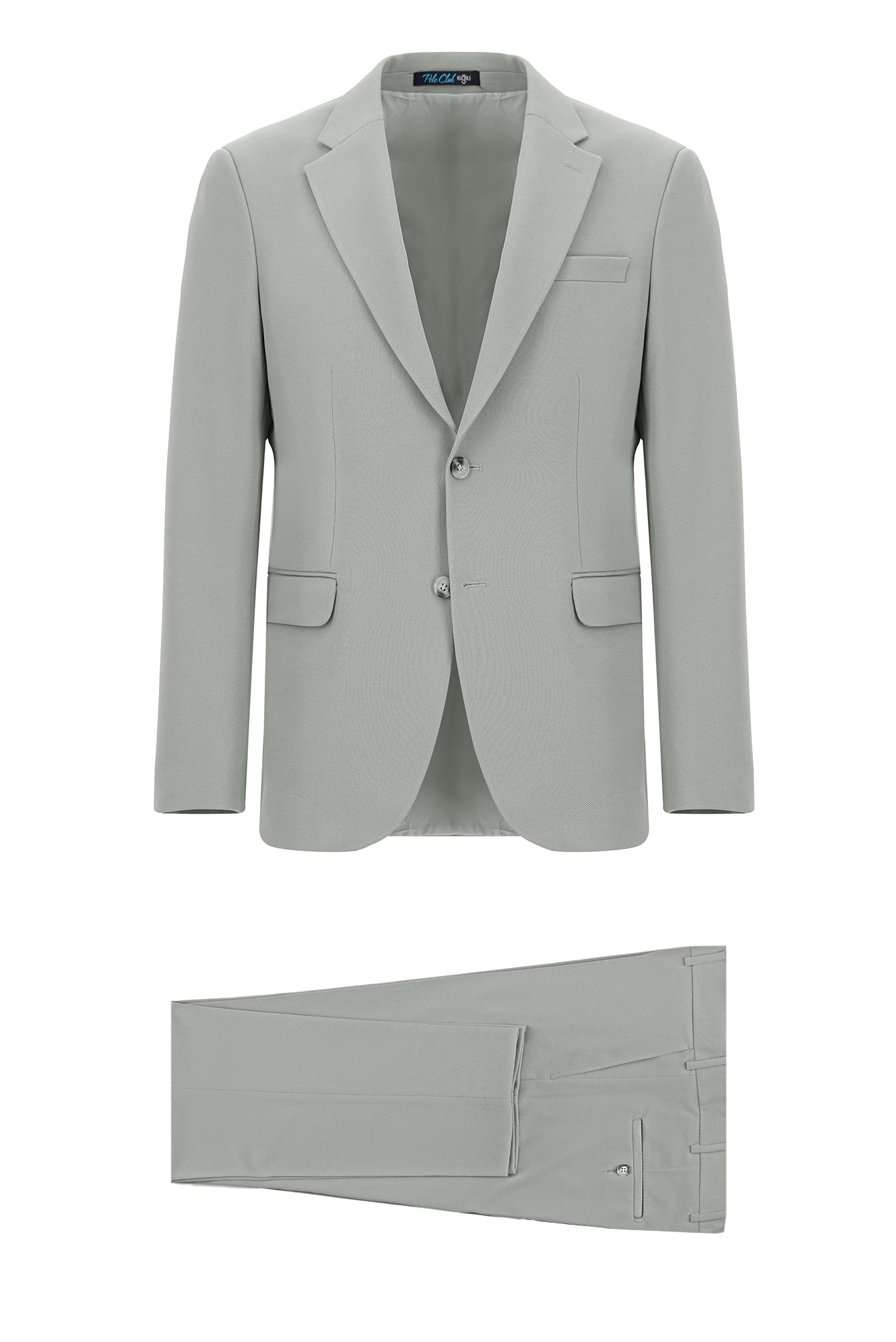 Açık Gri 7 Drop Slim Fit Dar Kesim Mevsimlik Takım Elbise - Image 9