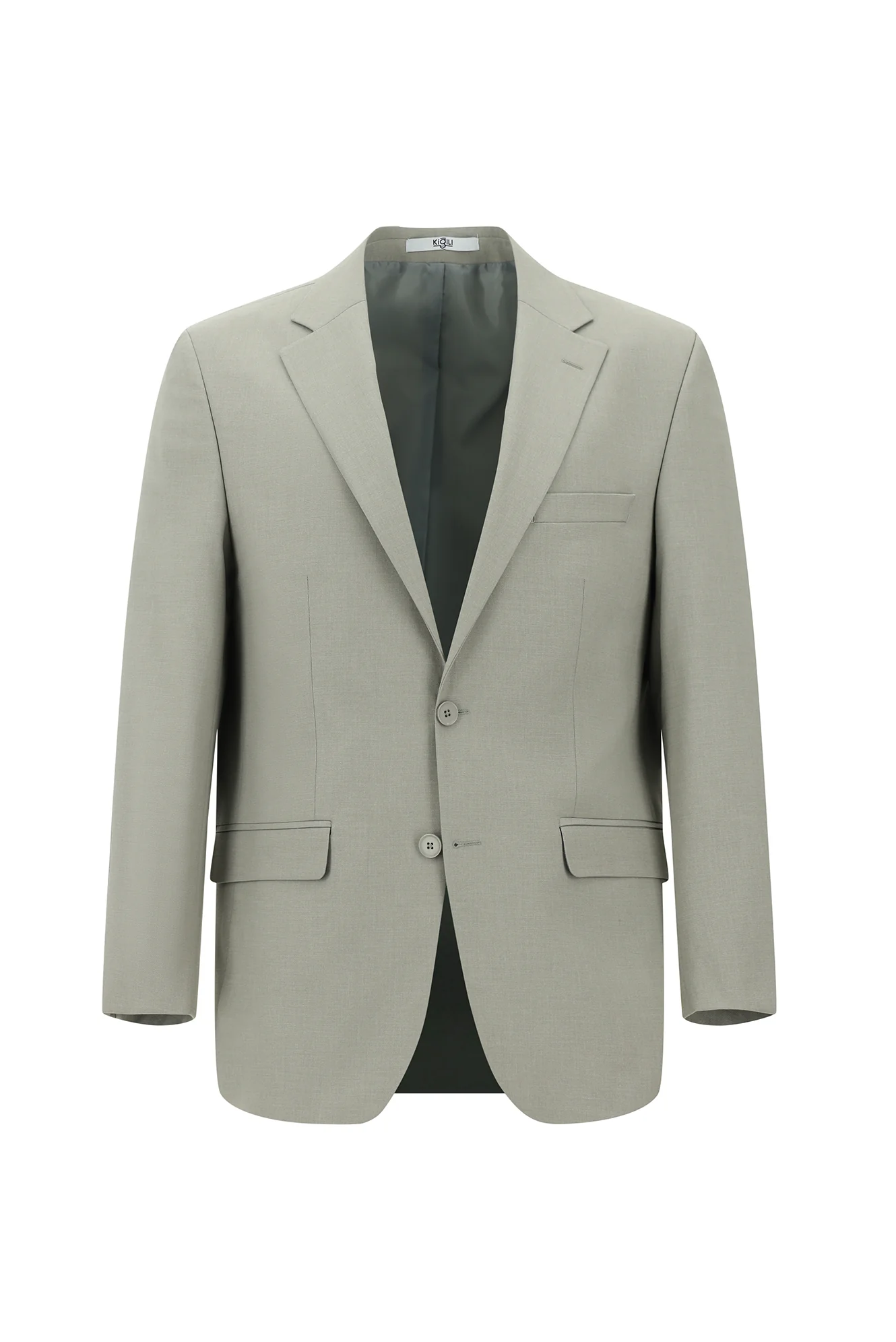 Açık Gri 7 Drop Slim Fit Dar Kesim Takım Elbise - Image 2