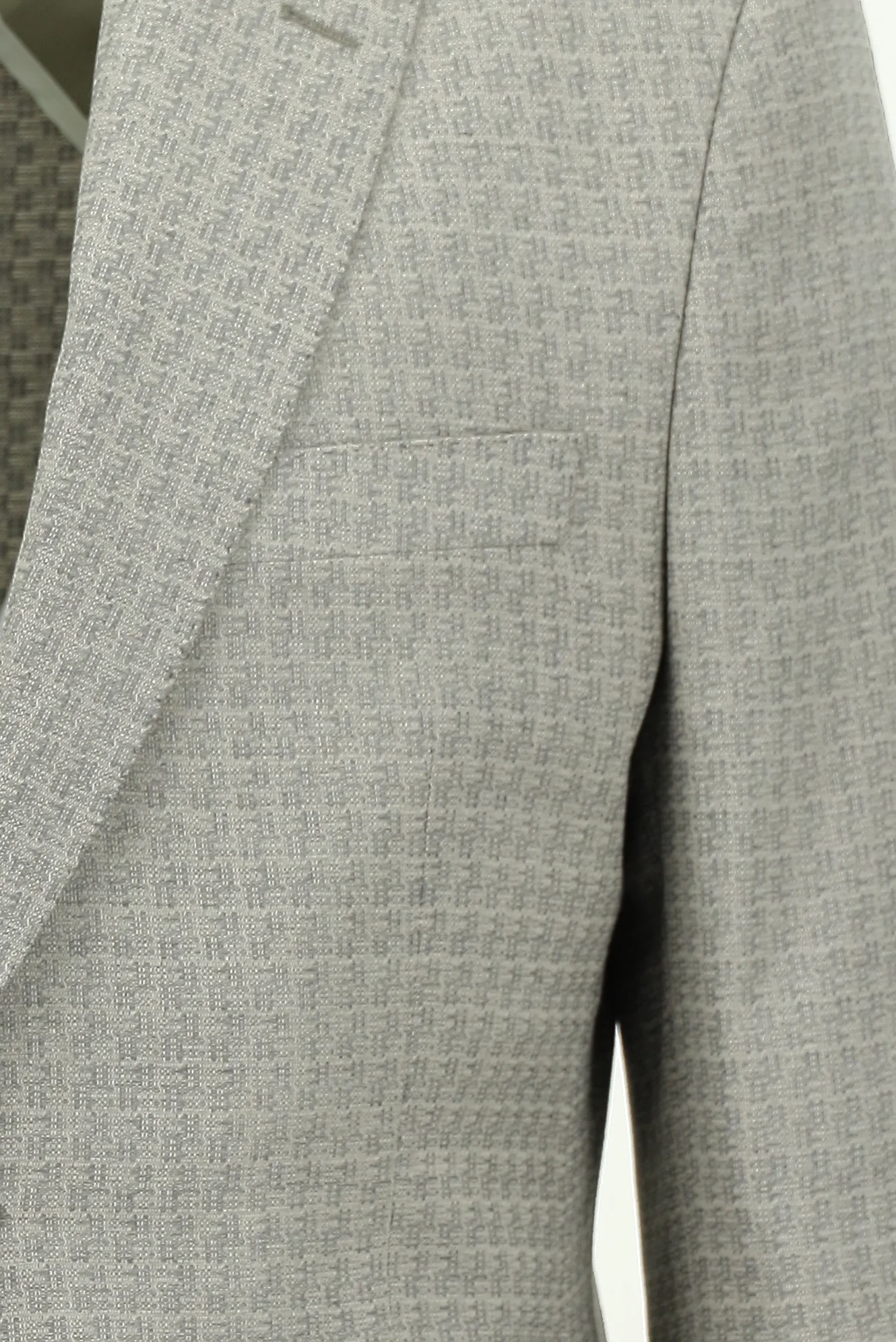 Açık Gri 7 Drop Slim Fit Dar Kesim Kombinli Takım Elbise - Image 4