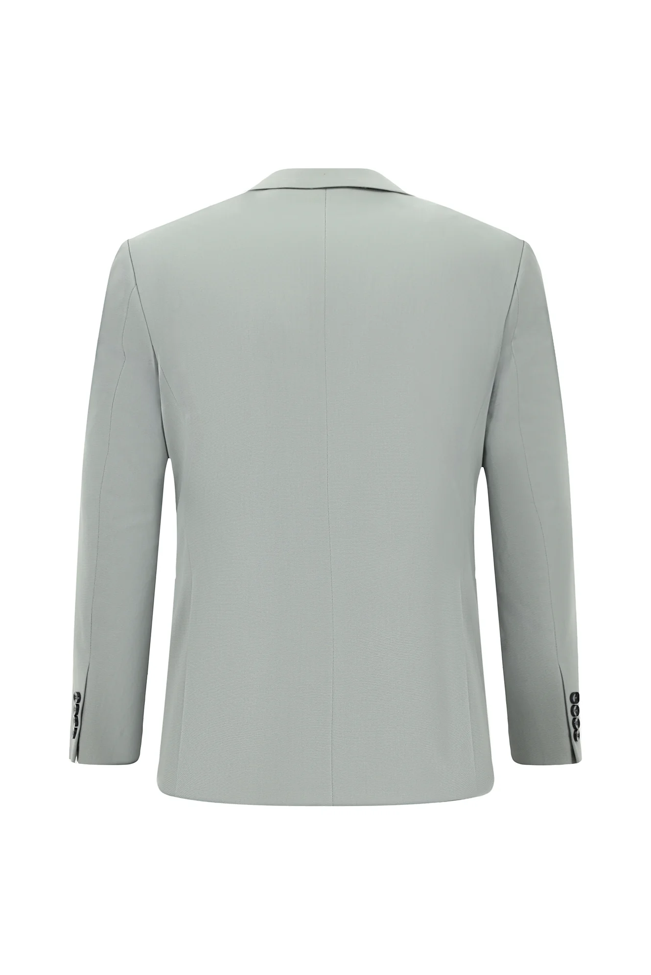Açık Gri 7 Drop Slim Fit Dar Kesim Pamuklu Lyocell Takım Elbise - Image 3