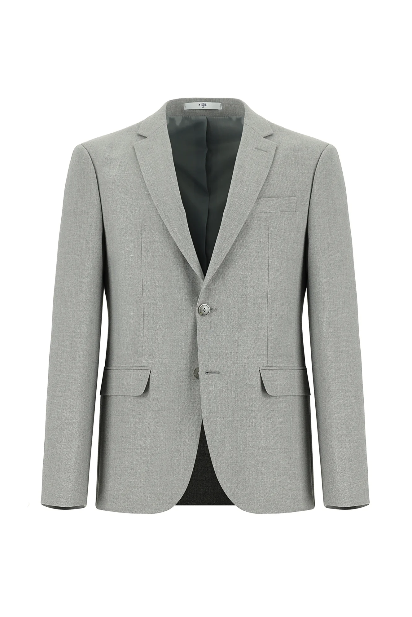Açık Gri 7 Drop Super Slim Fit Eksra Dar Kesim Takım Elbise - Image 2