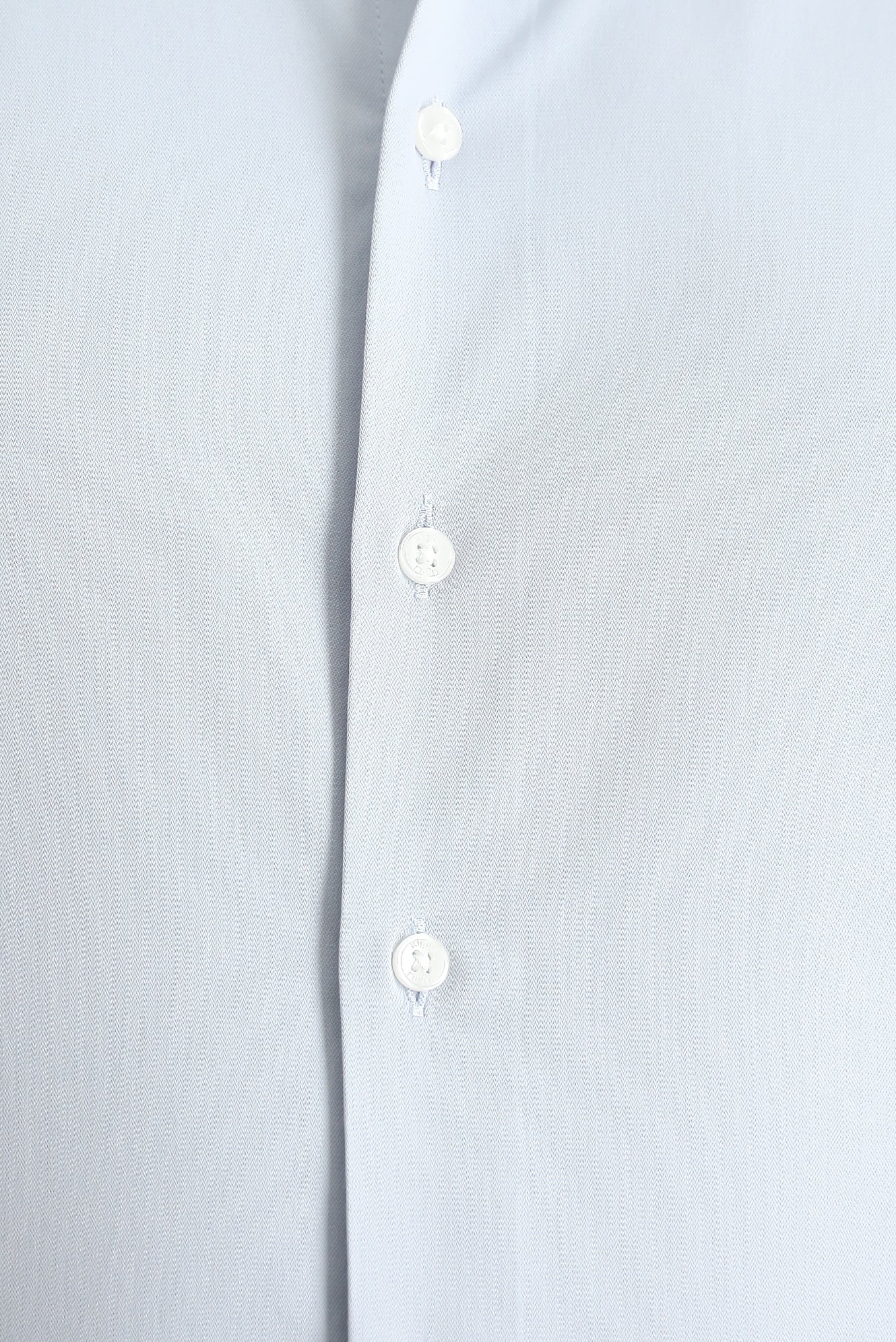 Açık Gri Uzun Kol Slim Fit Dar Kesim Klasik Pamuklu Gömlek - Image 5