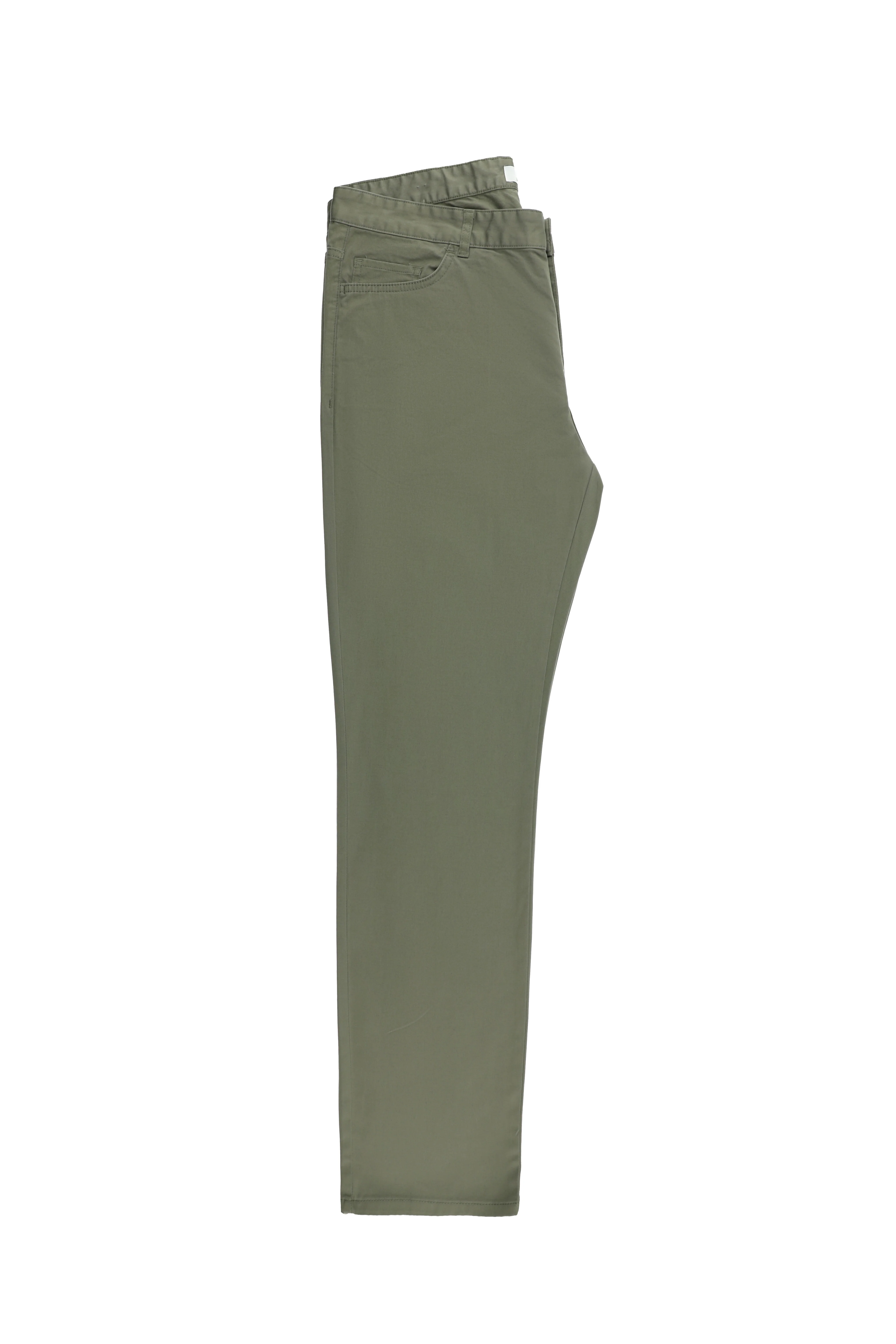 Açık Haki Relaxed Fit Rahat Kesim Likralı Kanvas / Chino Pantolon - Image 2