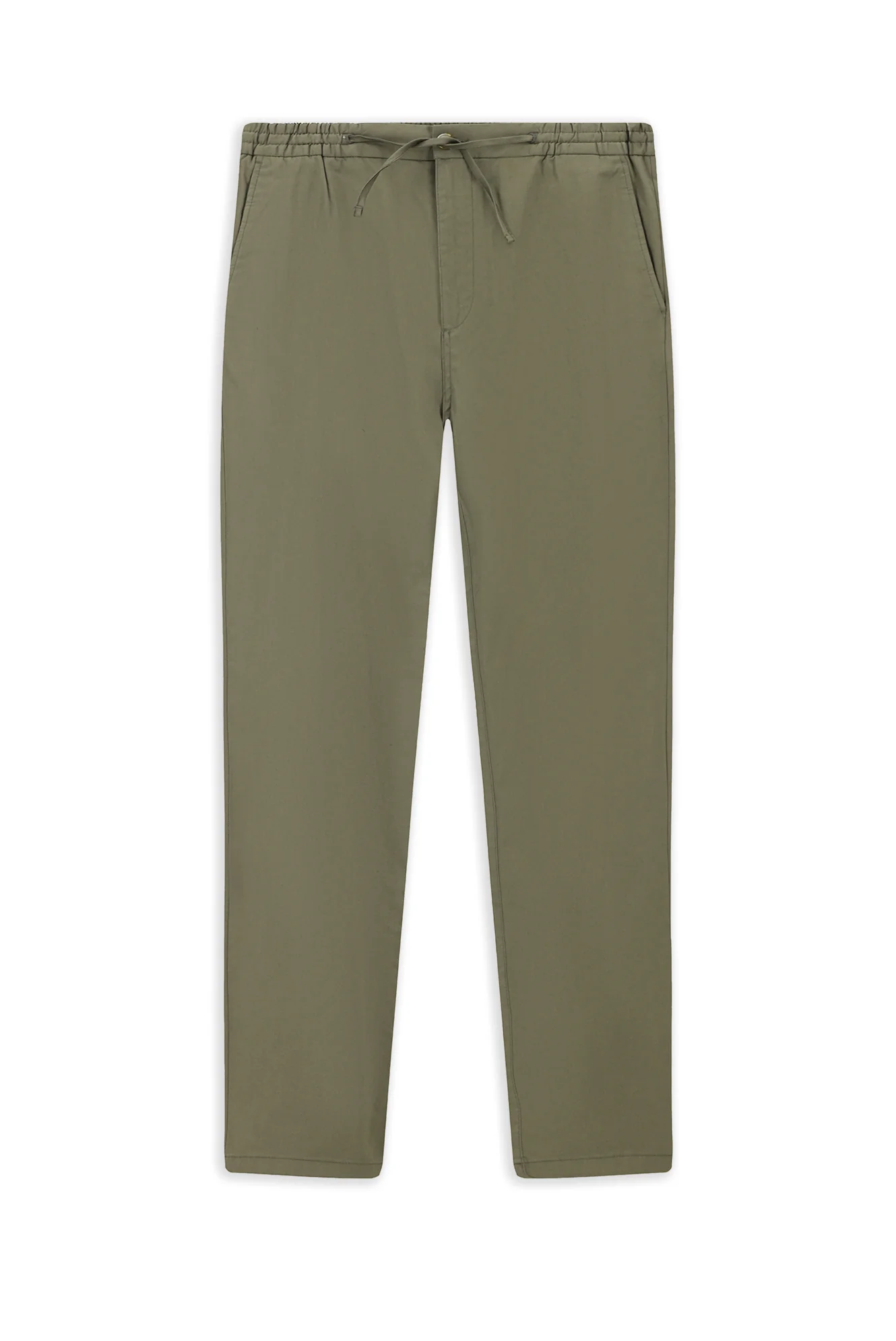 Açık Haki Slim Fit Dar Kesim Likralı Beli Lastikli İpli Jogger Pantolon - Image 7