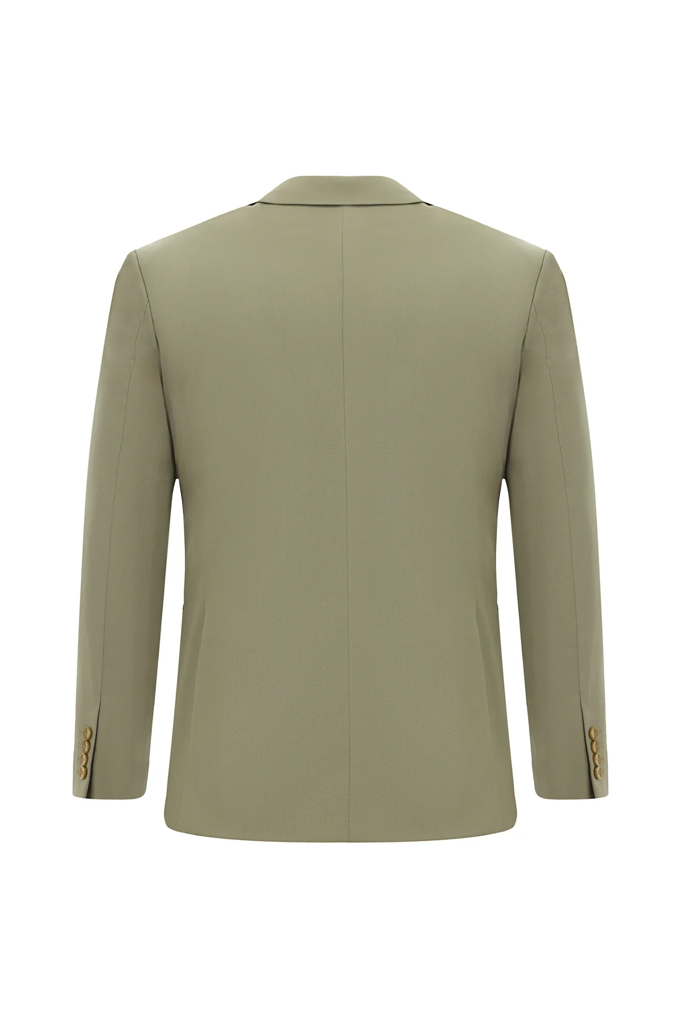 Açık Haki 7 Drop Slim Fit Dar Kesim Pamuklu Lyocell Takım Elbise - Image 3